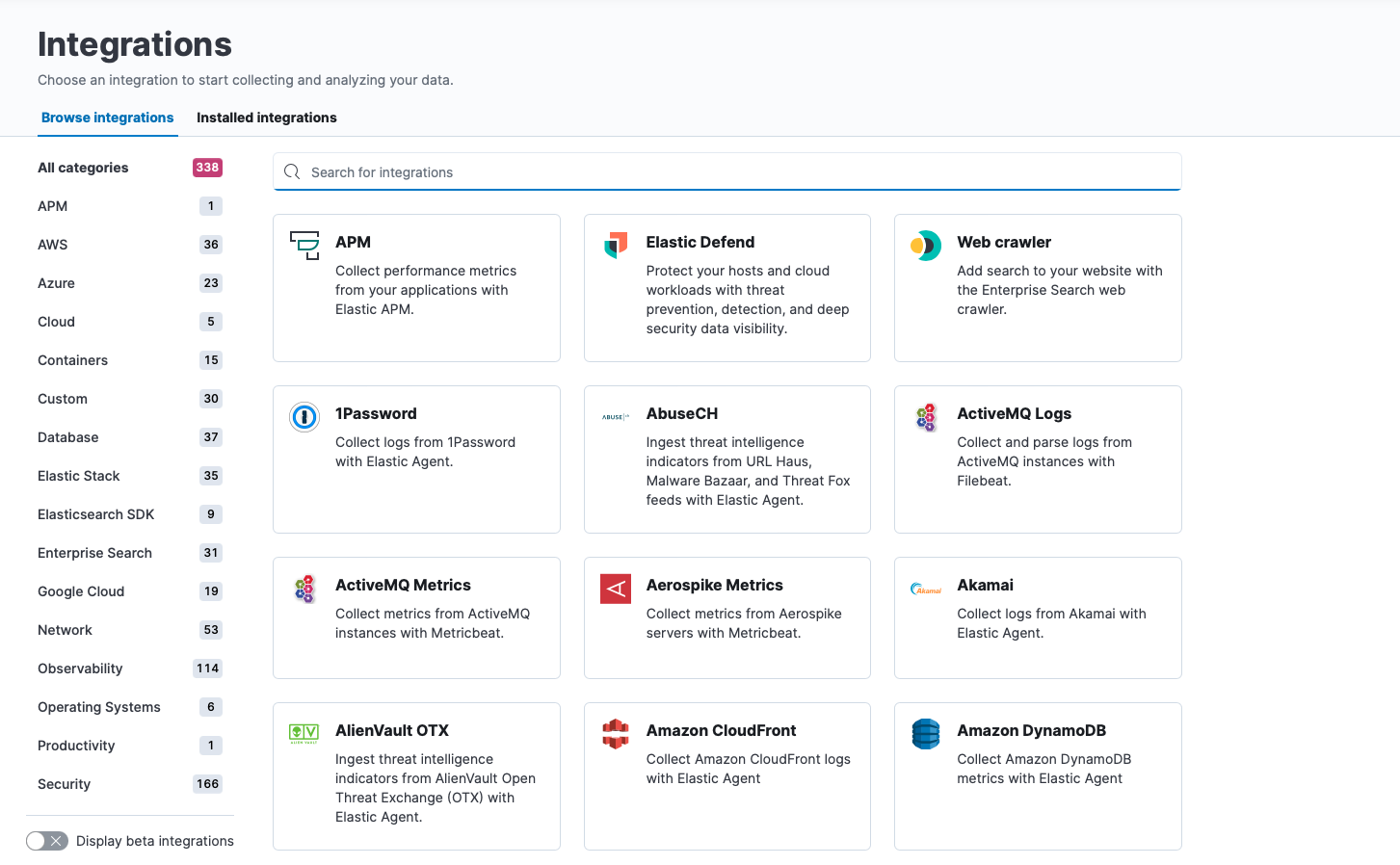 Elastic Agent - Policies and Integrations — Infra Security Code