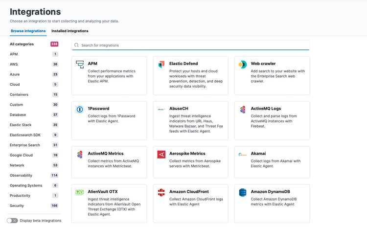 Elastic Agent - Policies and Integrations — Infra Security Code
