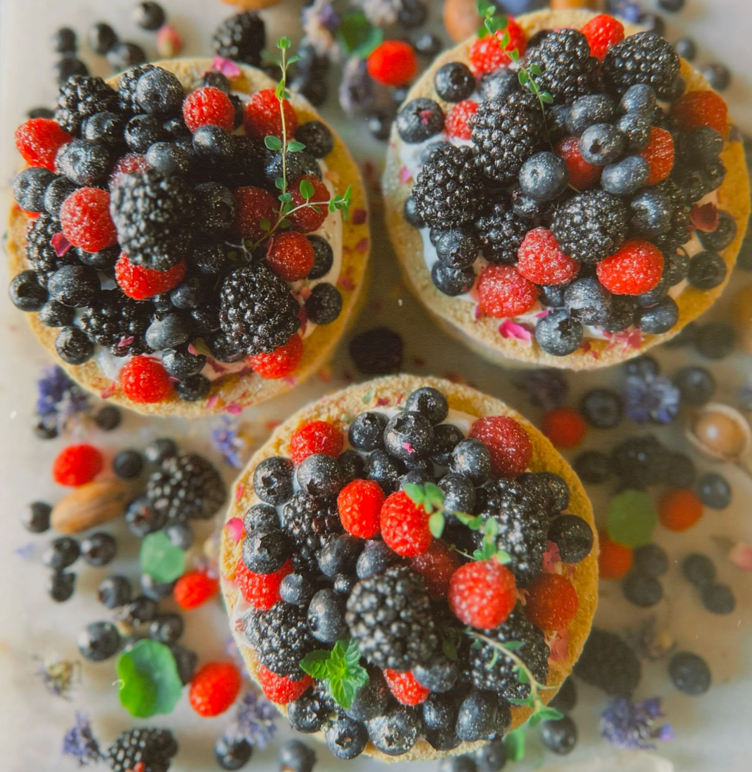 6” Lavender White Chocolate Cheesecake