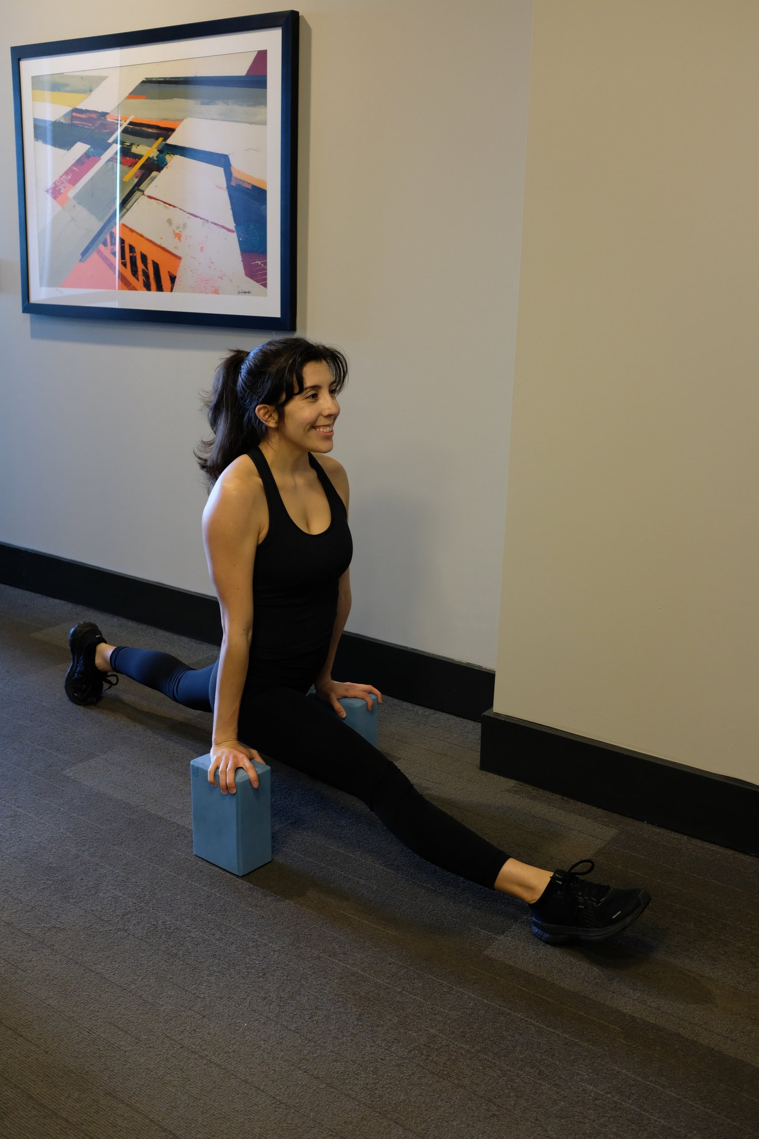 Supported Splits With Yoga Blocks