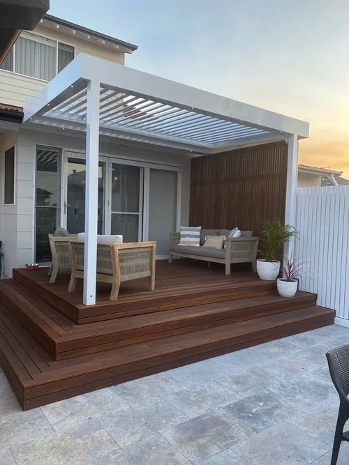 GMC Home Improvements louvre roof project in Sydney North