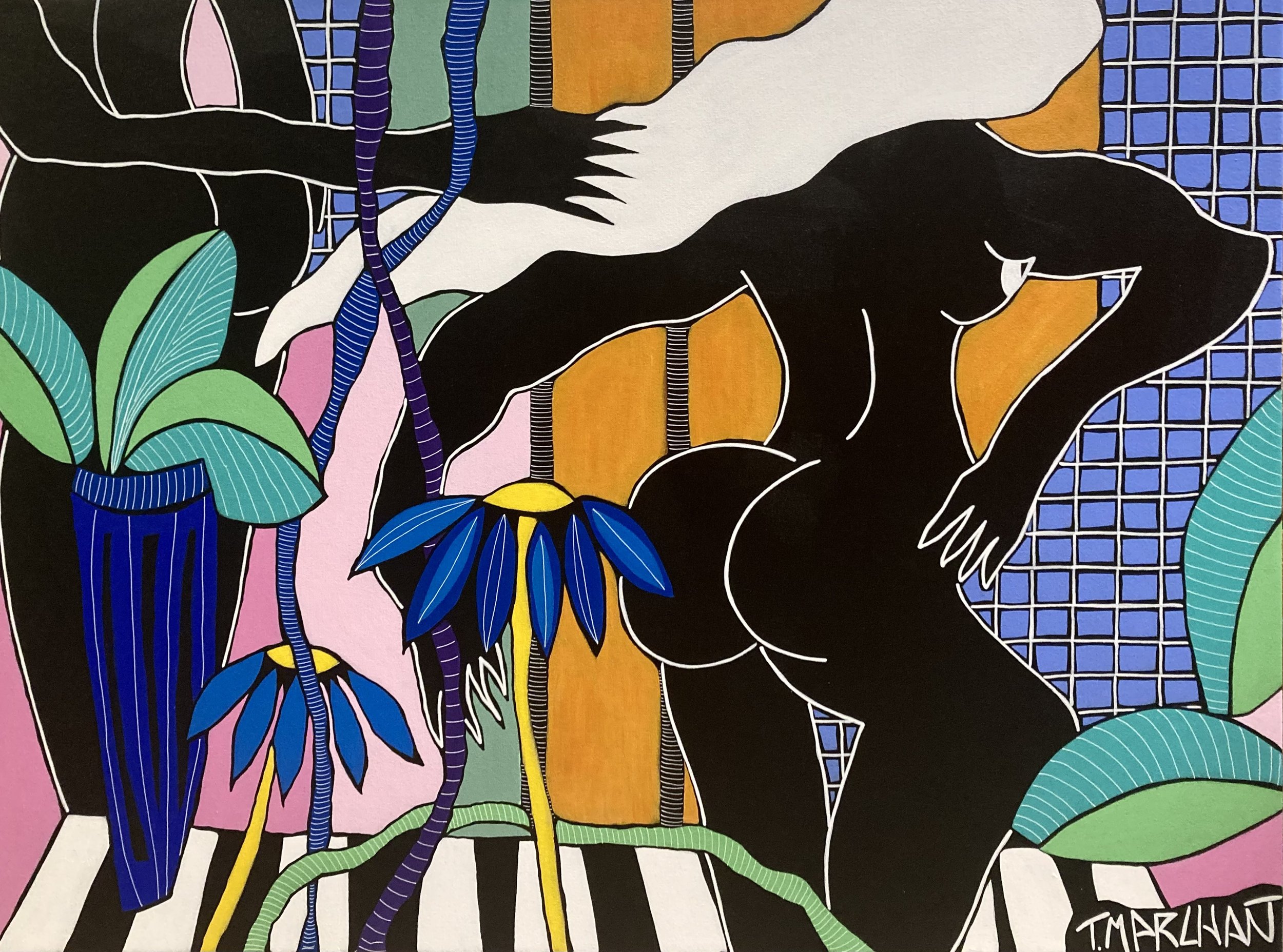 Follow Me - 30" x 40", acrylic, 2023