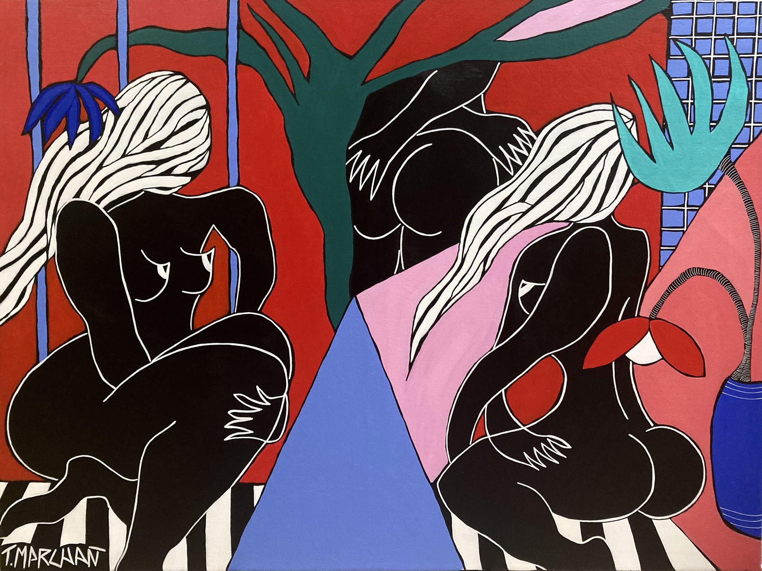 Our Secrets Are Safe - 36"x 48", acrylic, 2023