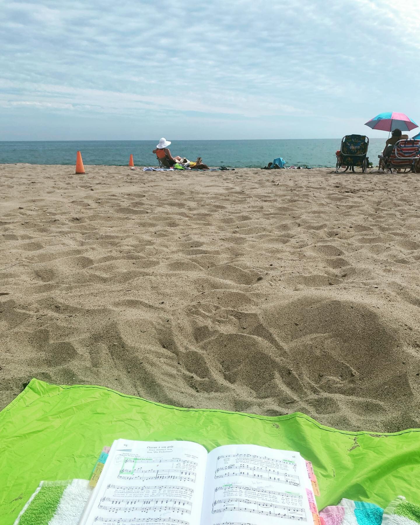 My voice studio today&hellip; don&rsquo;t worry I wasn&rsquo;t singing obnoxiously in public lol #beachvibes #operasinger #operasingersofinstagram  #mezzosoprano