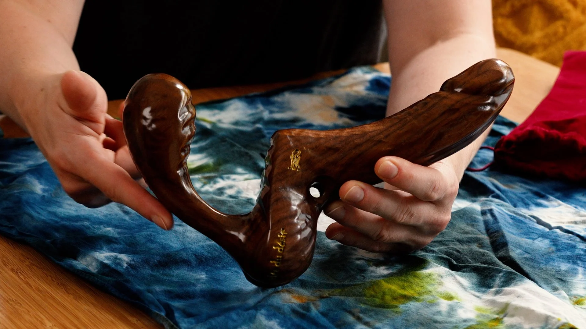 Close-up image of the Inmye strapless strapon dildo from Sensual Desire.