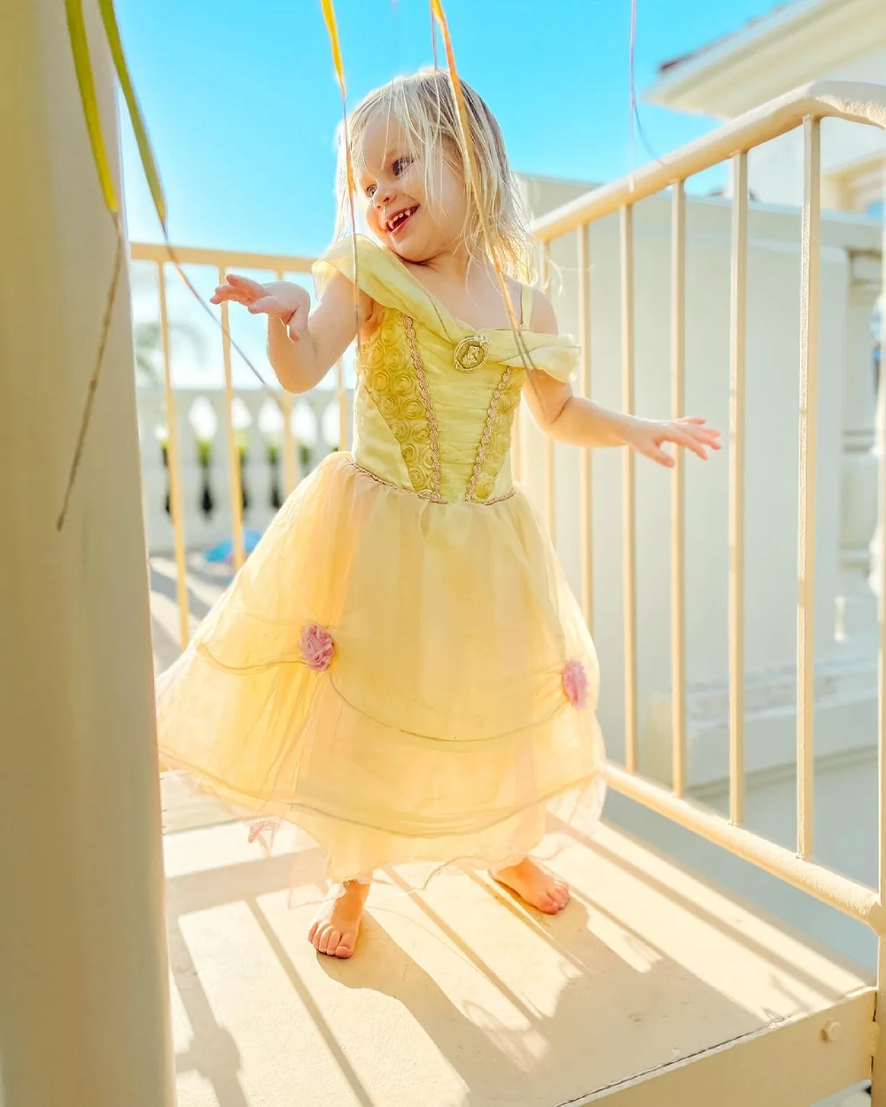 Just a baby girl dancing in the golden light at her Mimi&rsquo;s house on Independence Day Eve. 💛🎉😍🇺🇸