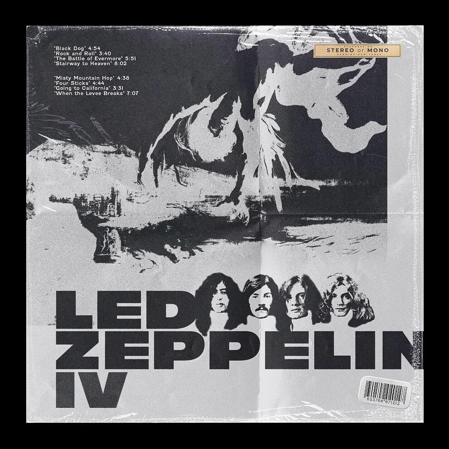 Led Zeppelin &ldquo;Led Zeppelin IV&rdquo; (1971)-Album cover redesign. @ledzeppelin