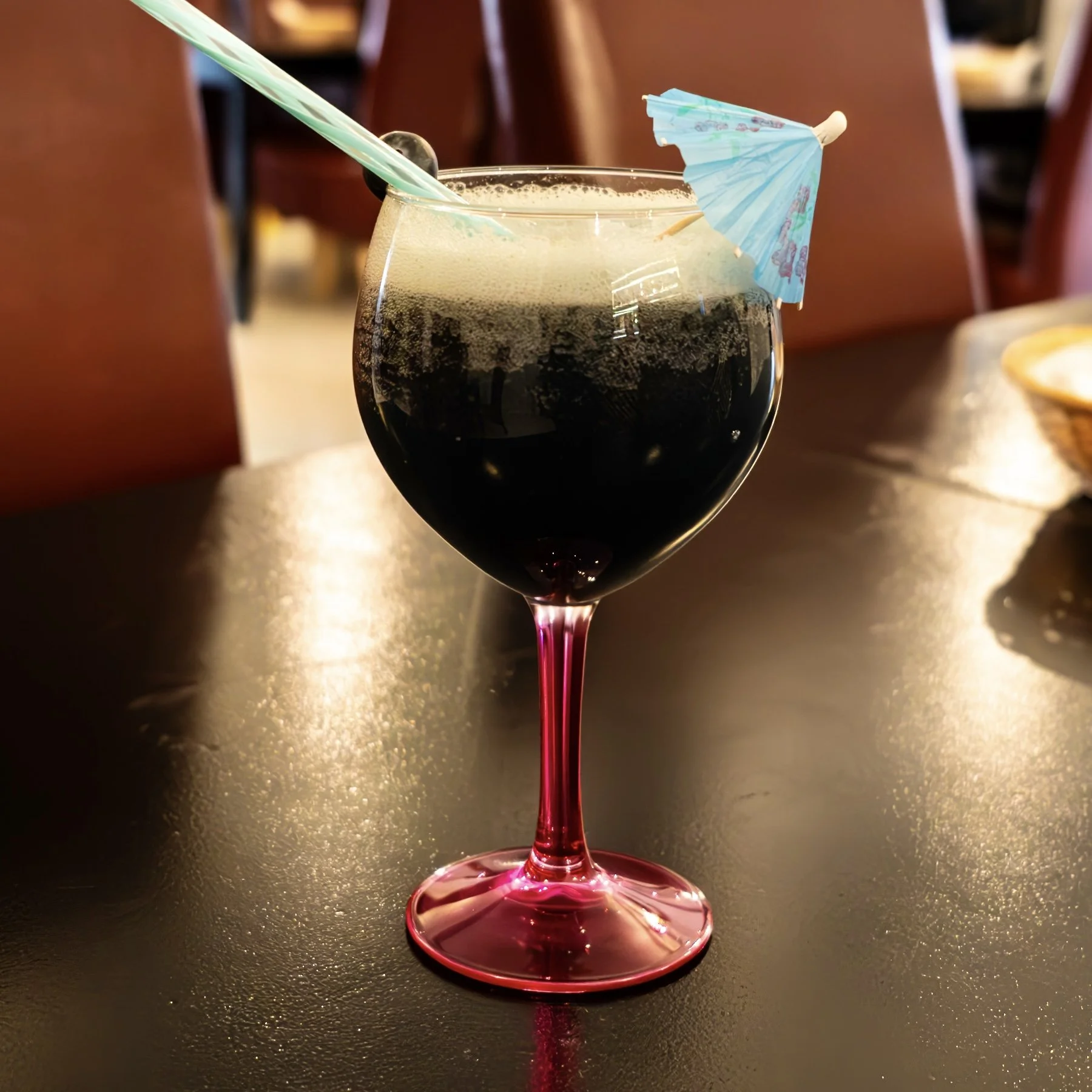 'Midnight Blues' at Jas-Licking Seafood Boil - 
Fanta berry & Ciroc Snap Frost.