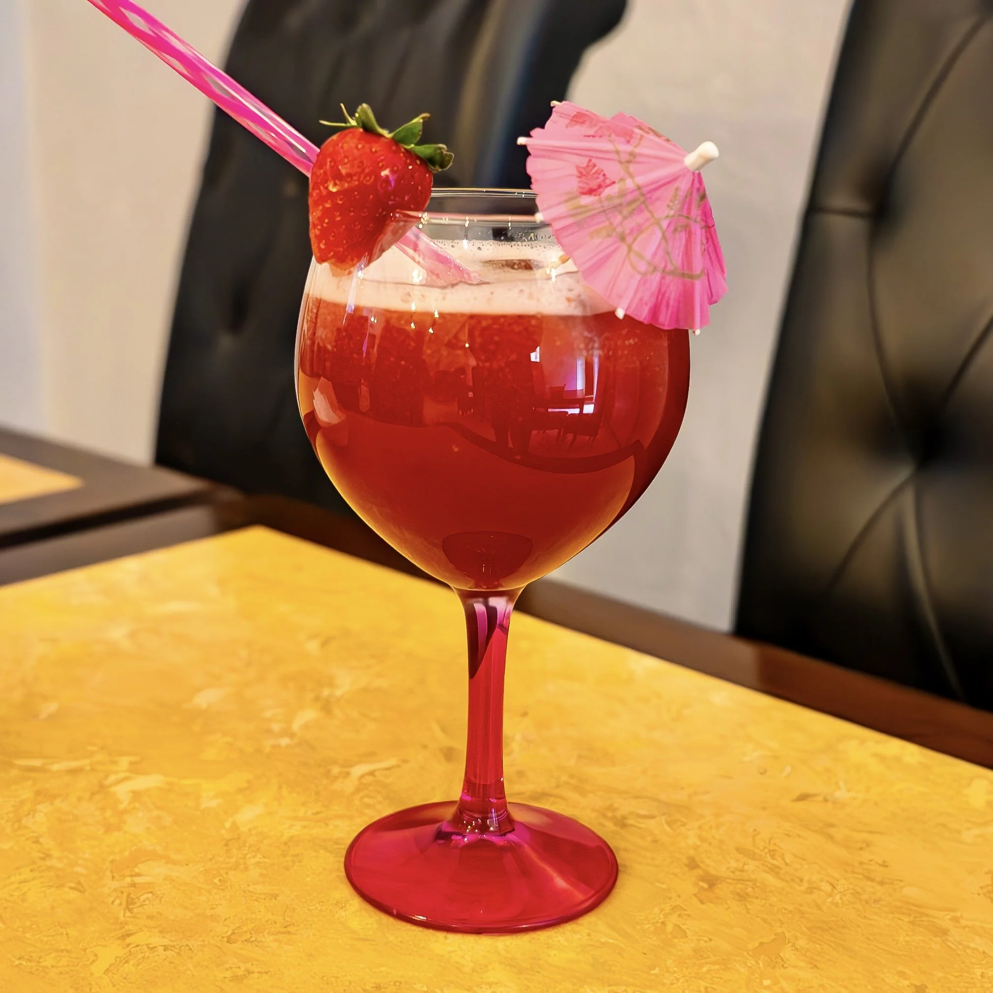 'Berry Nice' at Jas-Licking Seafood Boil - 
Strawberries, Ciroc Red Berry & Apple and Raspberry J2O