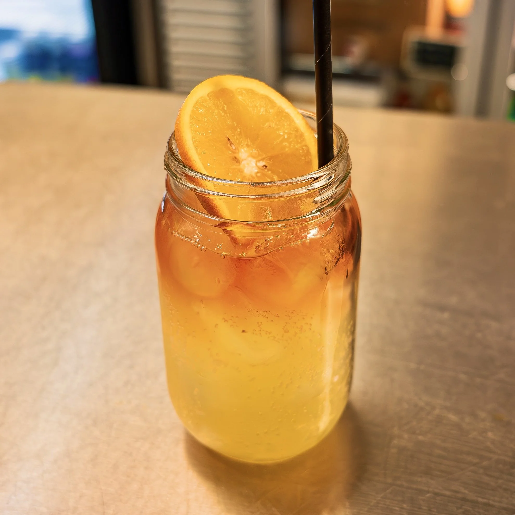 'Tropical Breeze' at Craft Brewed - Cherry Rum, lime, bitters and pineapple soda