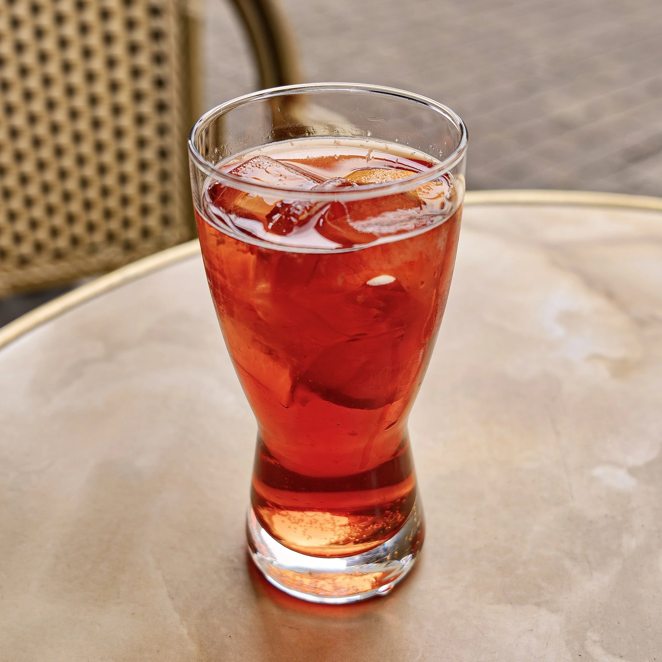 'Americano Cocktail' at Frédéric Café Bistro - Campari, Martini Rosso, Soda and Orange