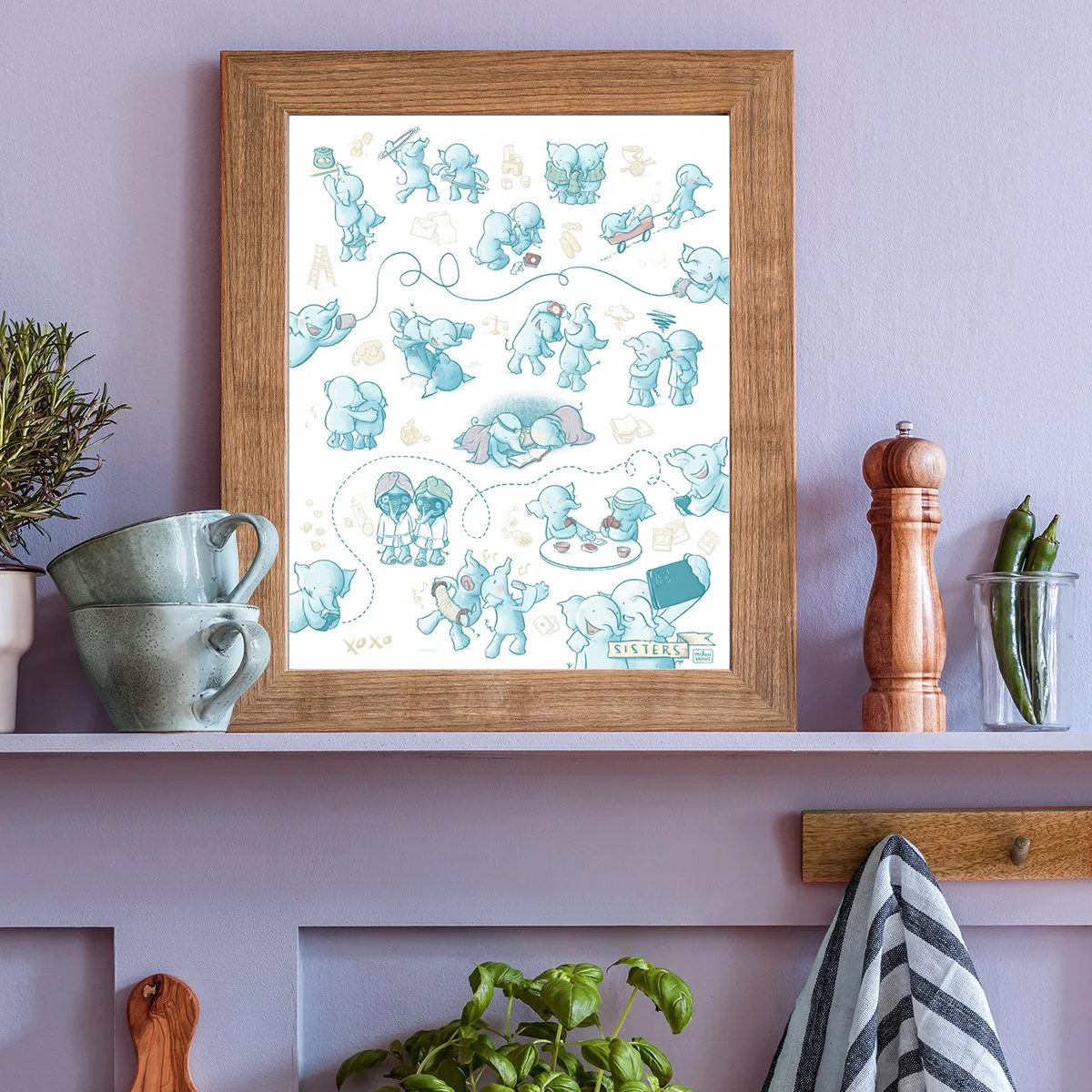 Sisters print (two sizes)