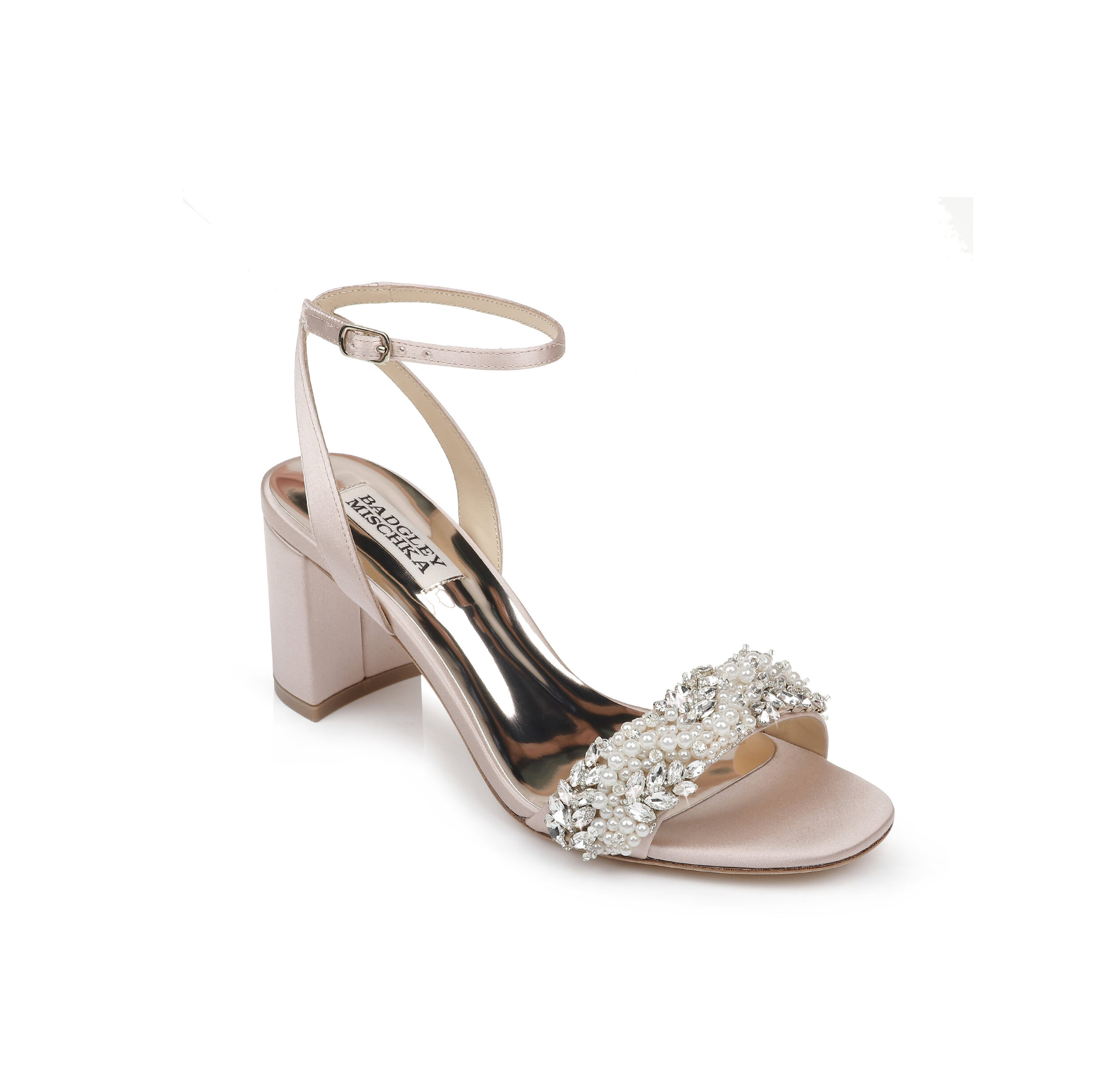 blush evening shoes