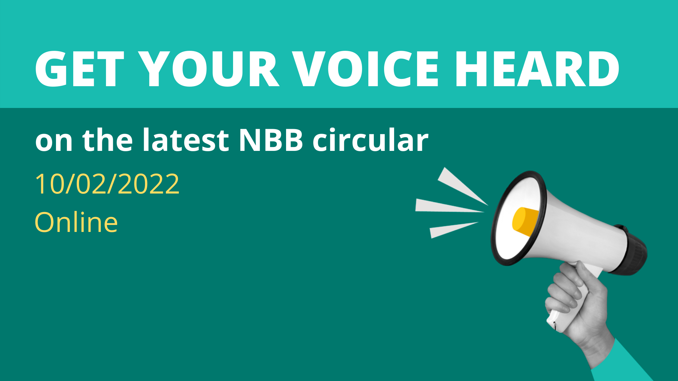 Get your voice heard on the latest NBB circular