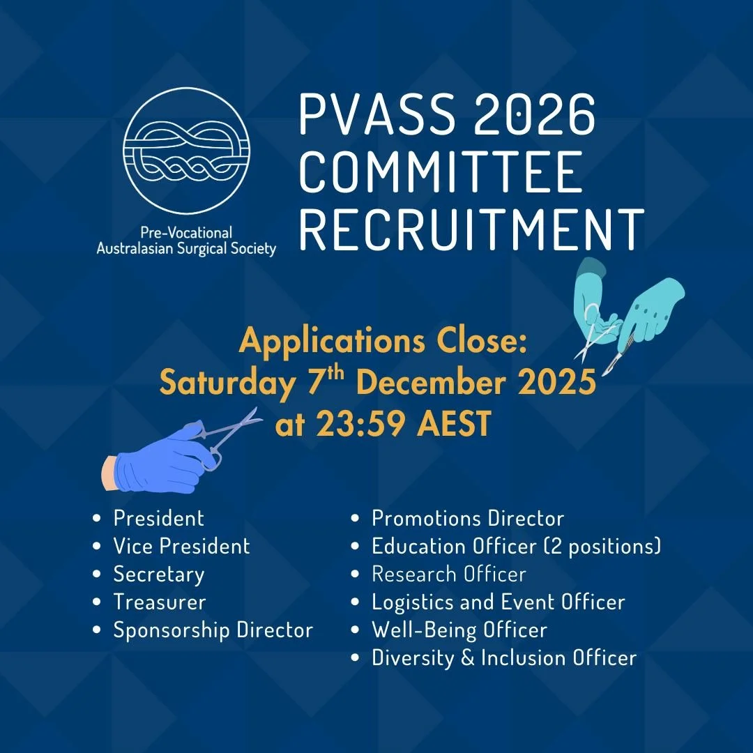 📢 Applications for the PVASS 2026 Committee are now open! 📢
Application Guide: https://tinyurl.com/pvassguide2026
Application Form: https://tinyurl.com/pvassapply2026
We look forward to receiving your applications by Saturday 7th December 2025 by 2
