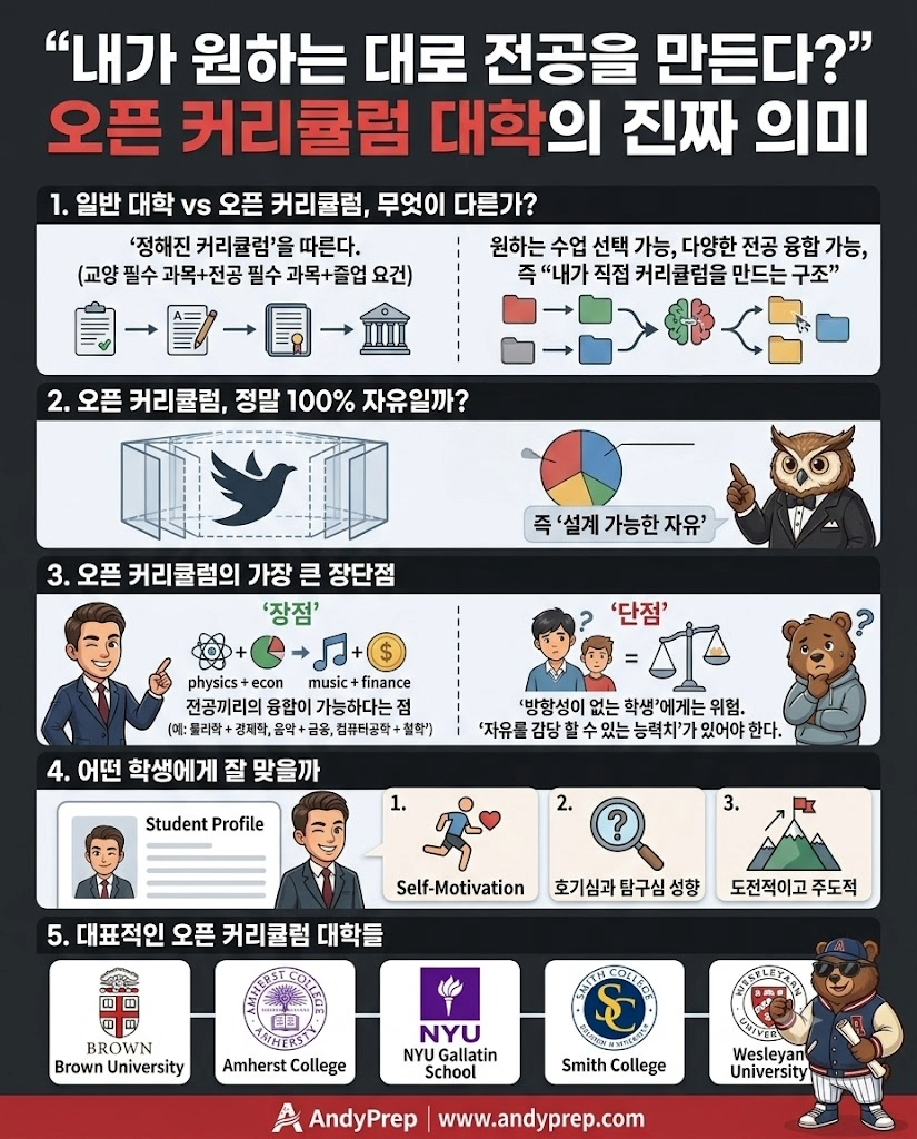 “내가 원하는 대로 전공을 만든다?” 오픈 커리큘럼 대학의 진짜 의미