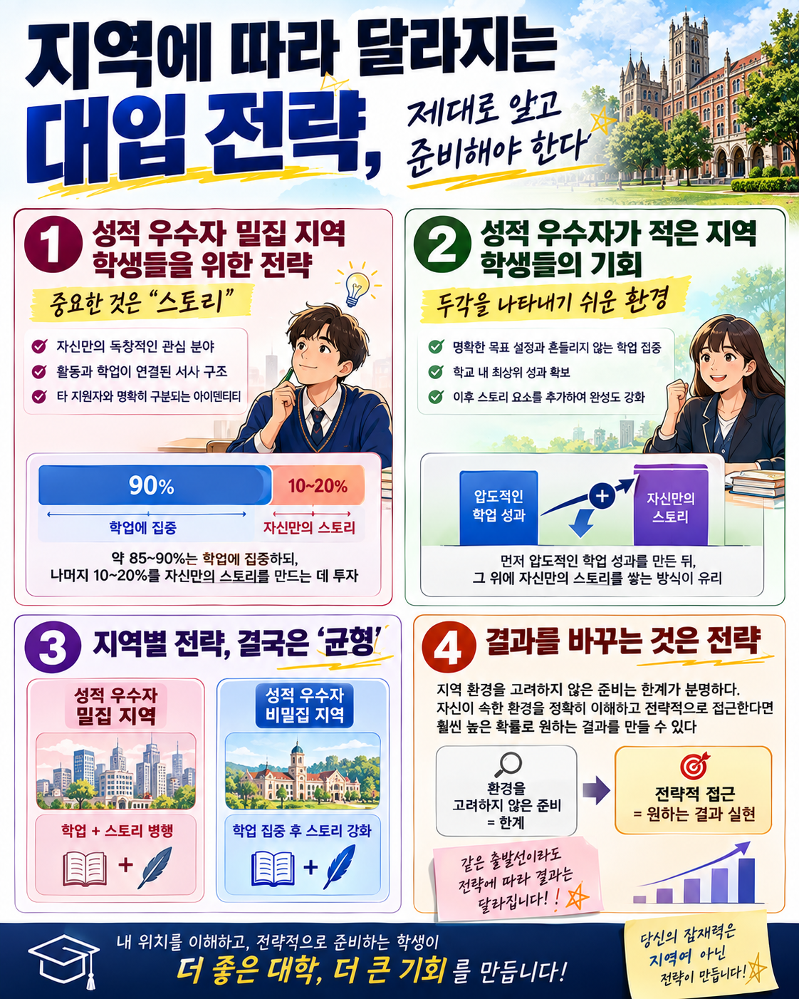 지역에 따라 달라지는 대입 전략, 제대로 알고 준비해야 한다
