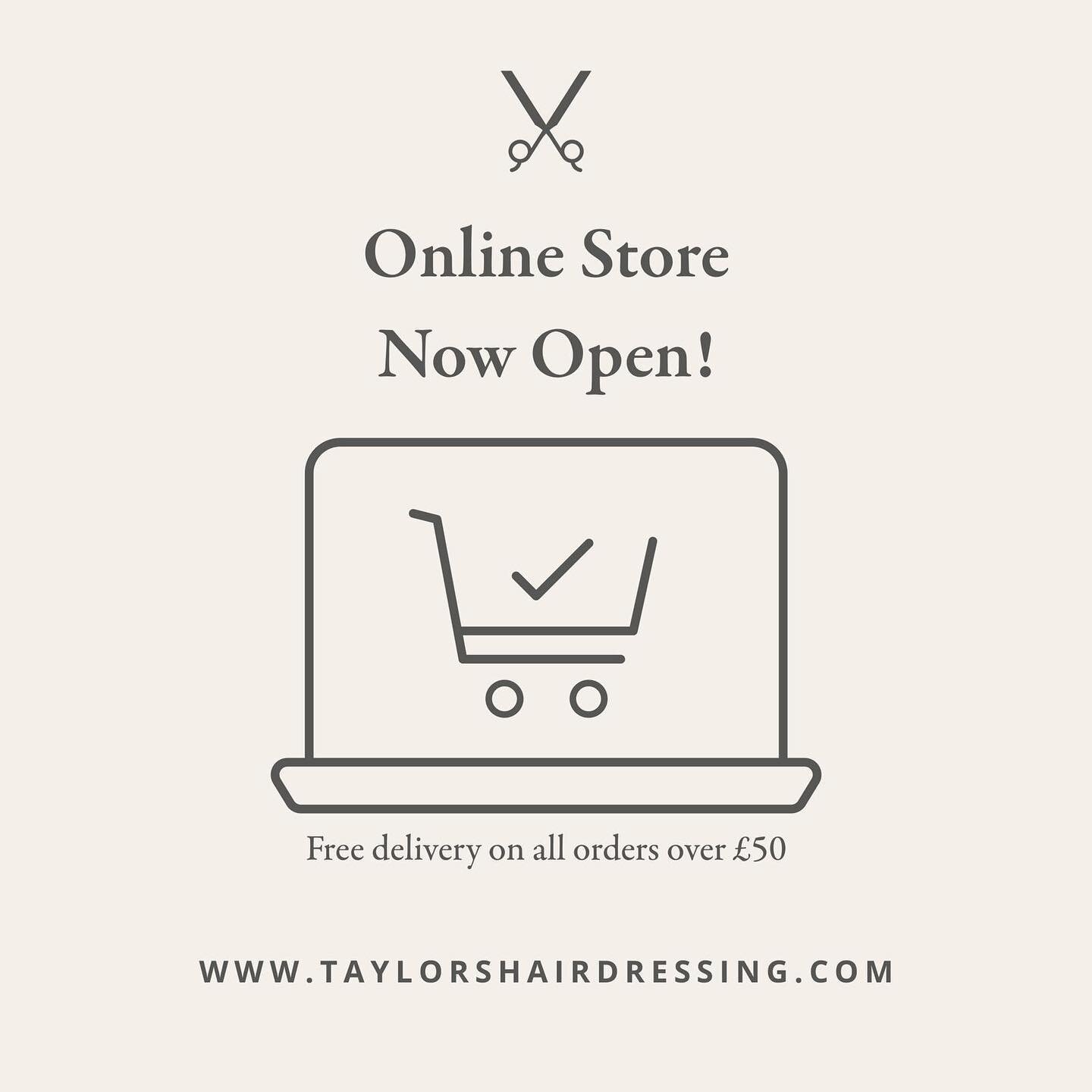 New online shop for all your haircare needs  #shoplocal #taylorshairdressingcanterbury #sustainablehaircare