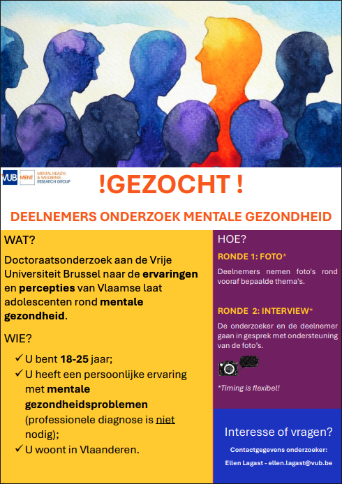 Deelnemers gezocht: onderzoek mentaal welzijn