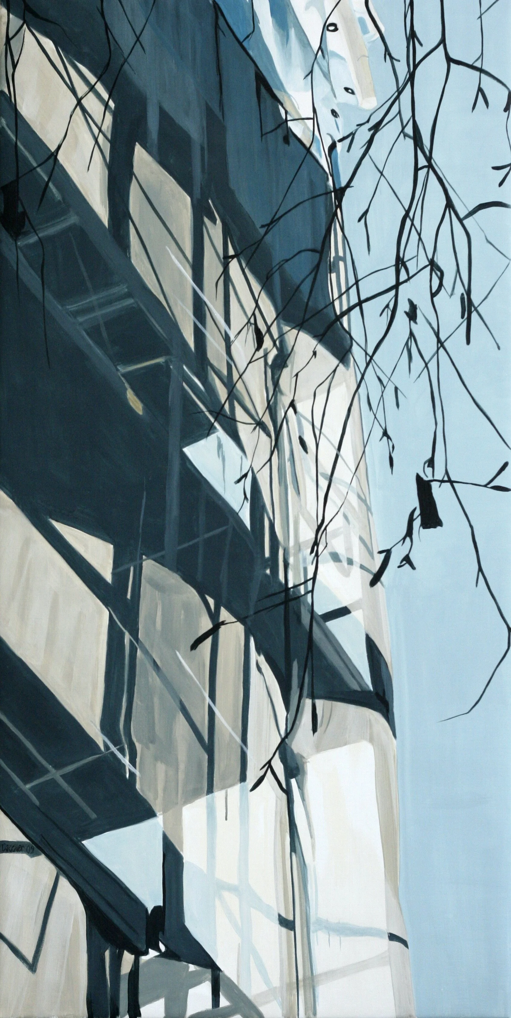 Ulrikkenborg Alle #2,
akryl på lærred,
140 x 70 cm