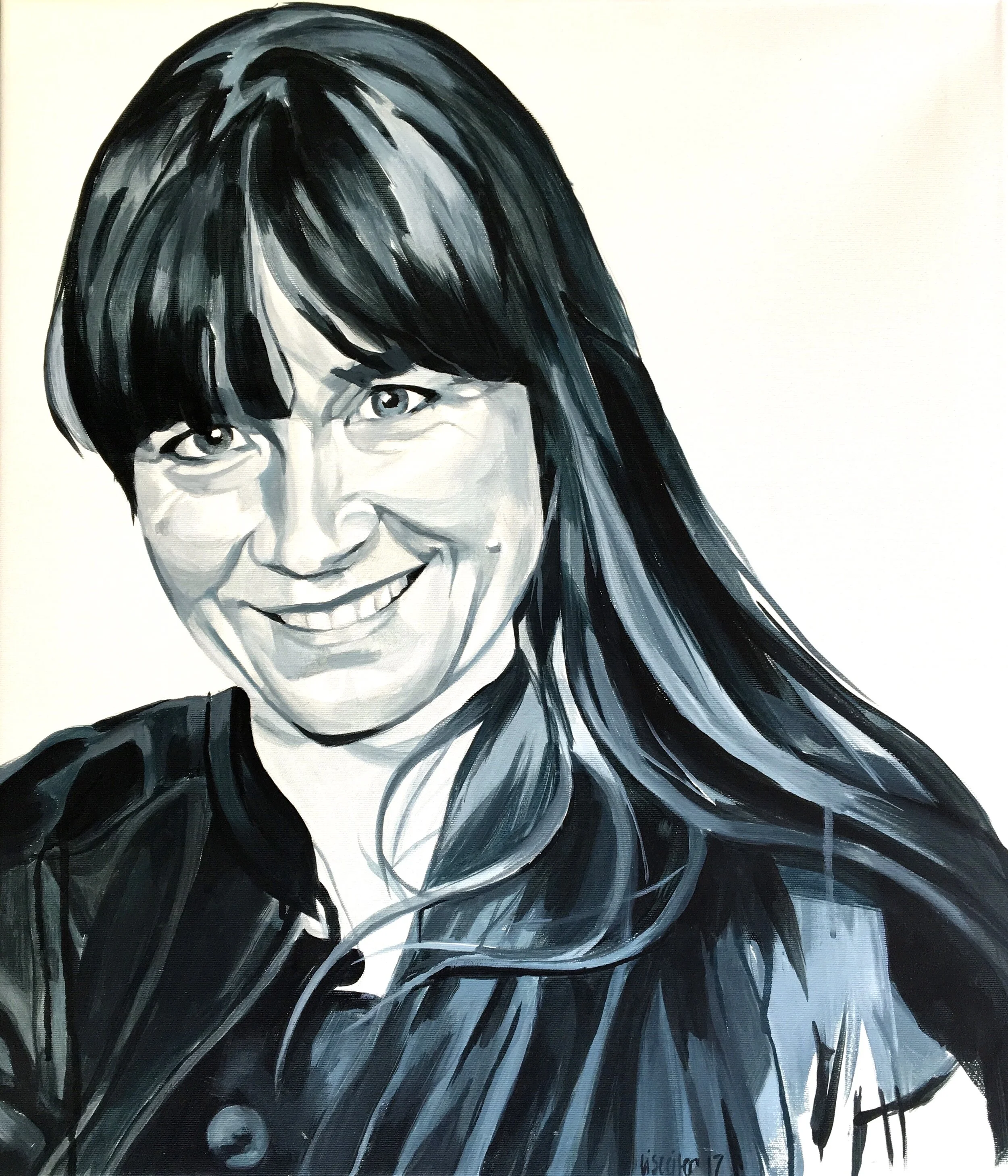 Maj, 2018,
akryl på lærred,
70 x 60 cm