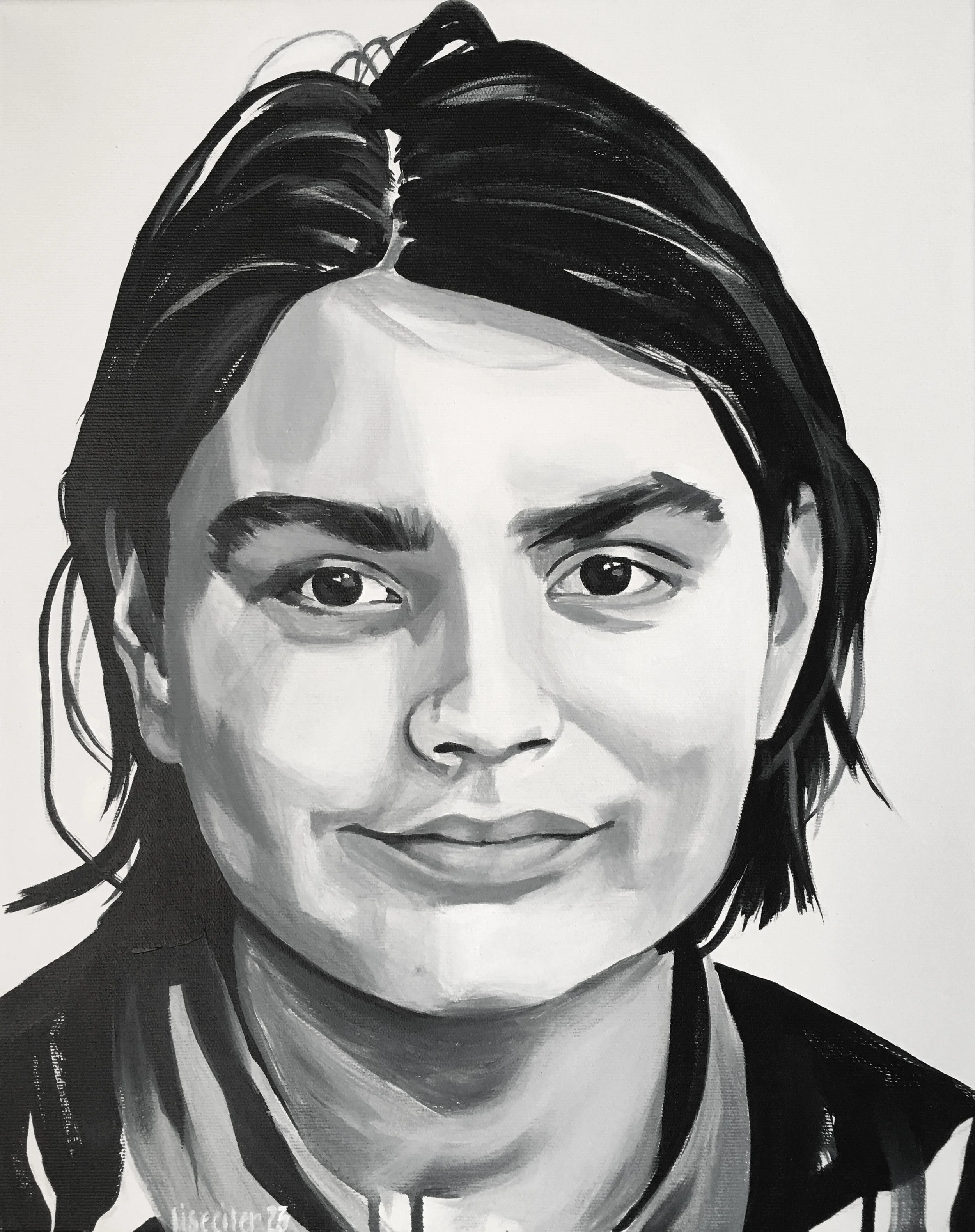 Nuka, 2023,
akryl på lærred,
50 x 40 cm