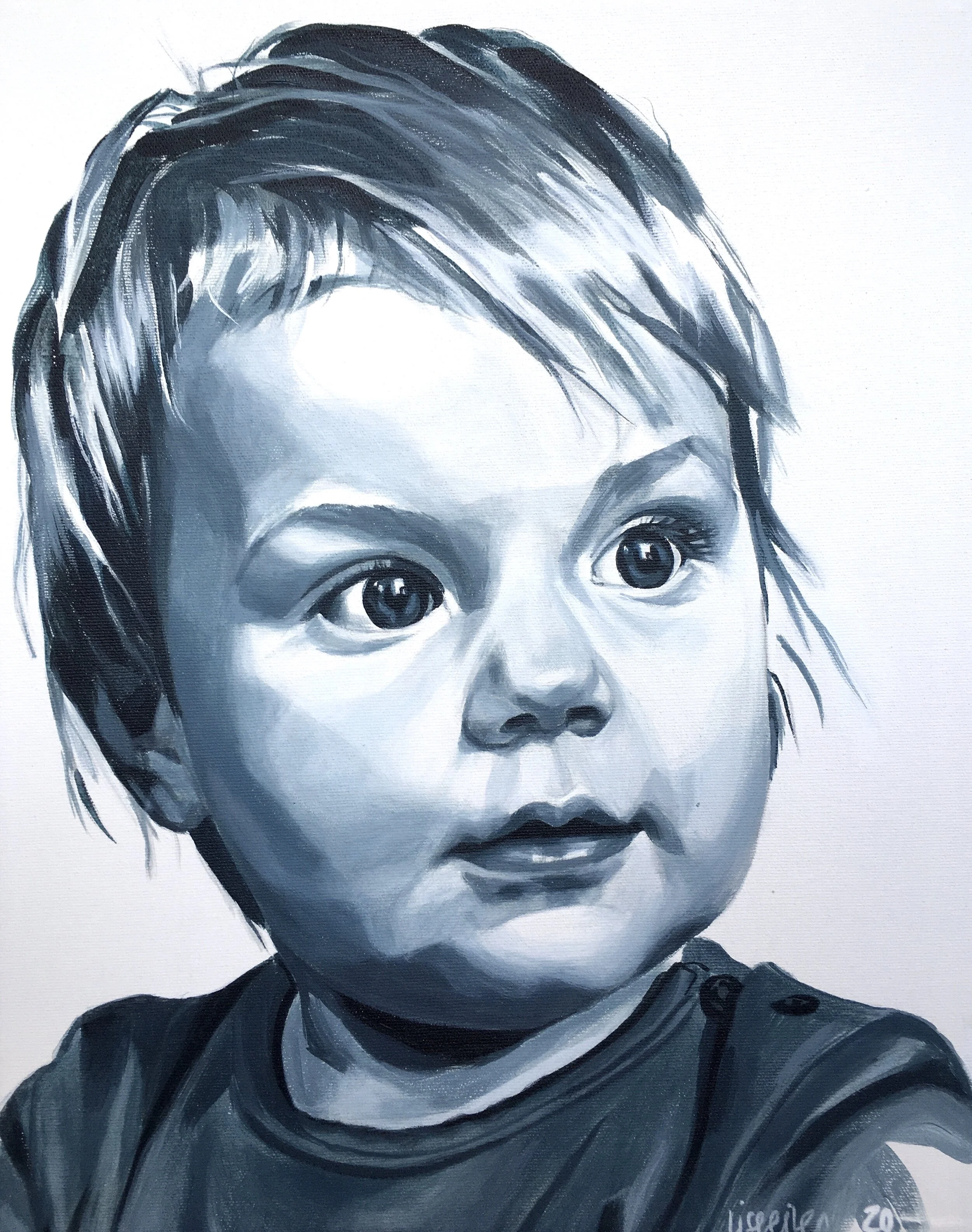 Maja, 2020,
akryl på lærred,
50 x 40 cm