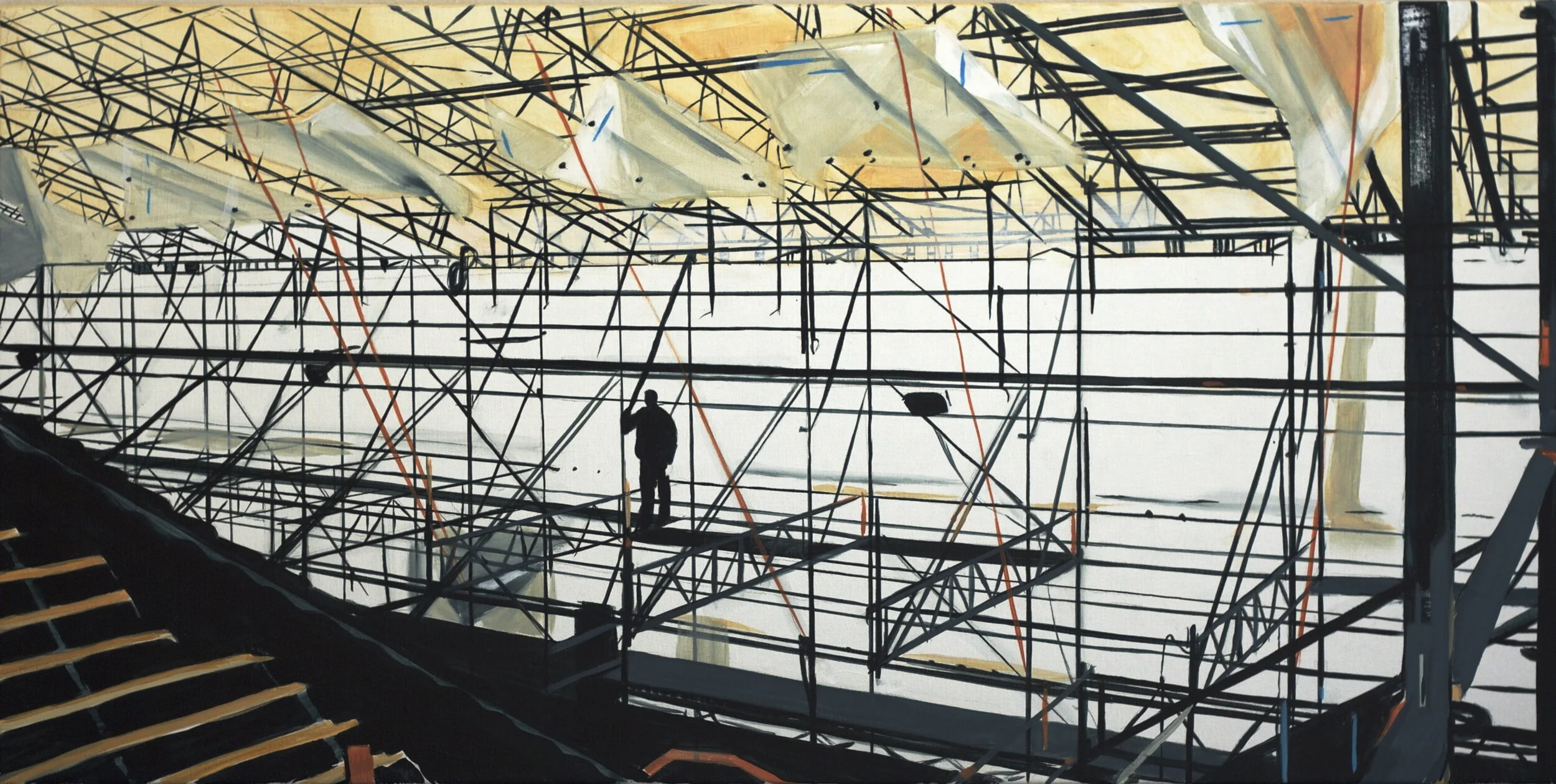 Amalienborg Spind,
akryl på lærred,
60 x 120 cm