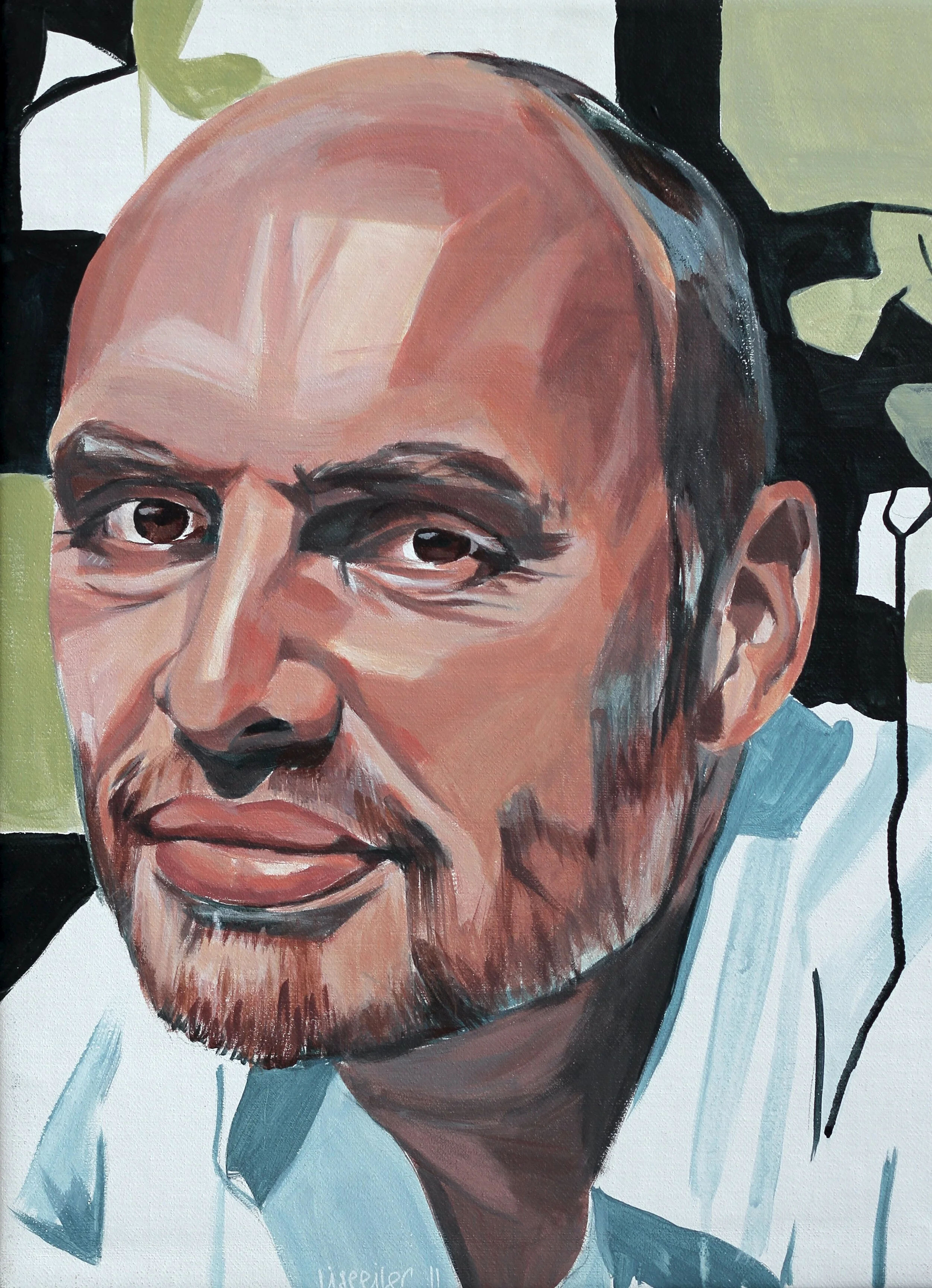 Kåre, 2011,
akryl på lærred,
50 x 40 cm