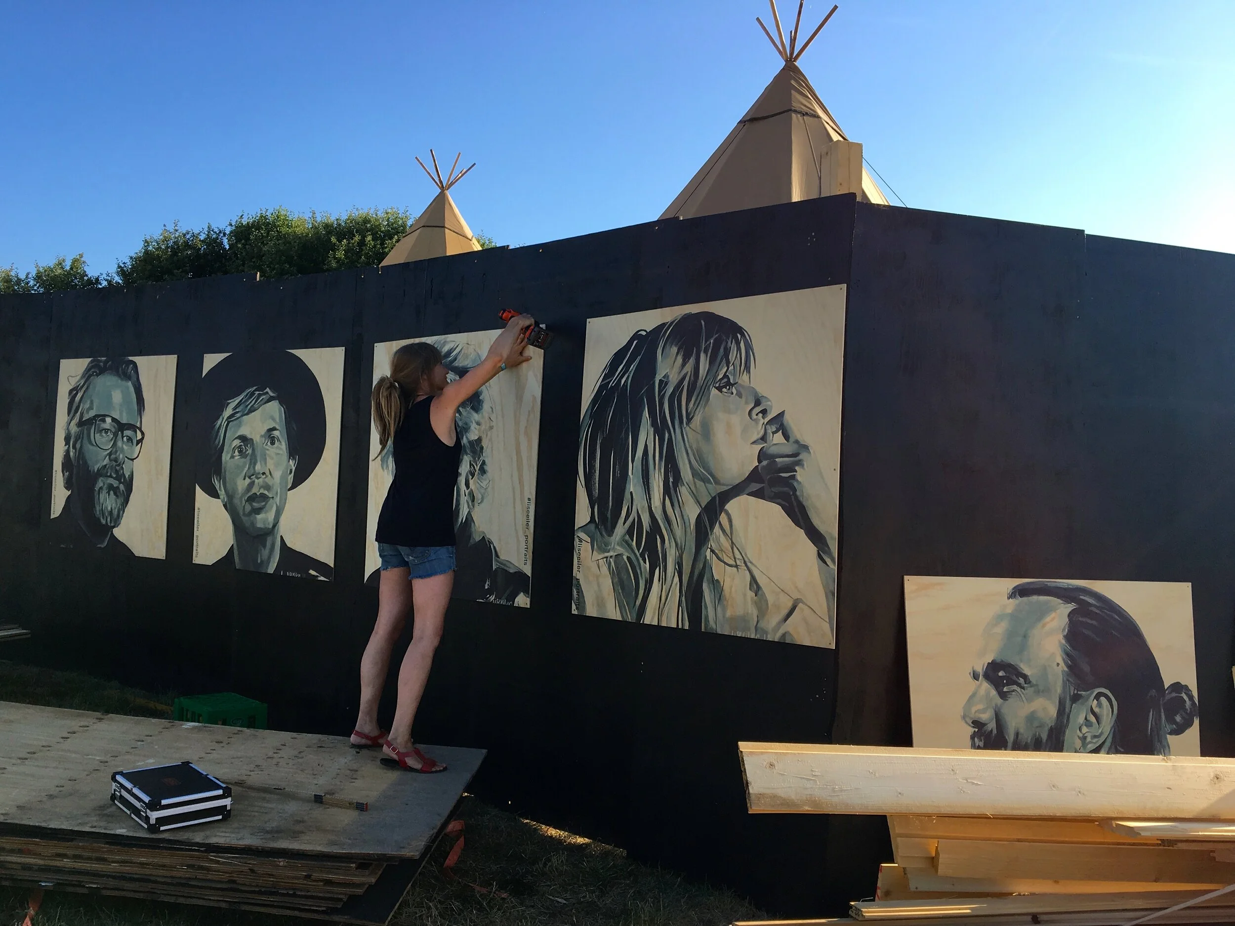 Opsætning af musikerportrætter, NorthSide 2018