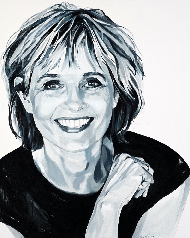 Elsebeth Egholm, 2020, akryl på lærred, 100 x 80 cm