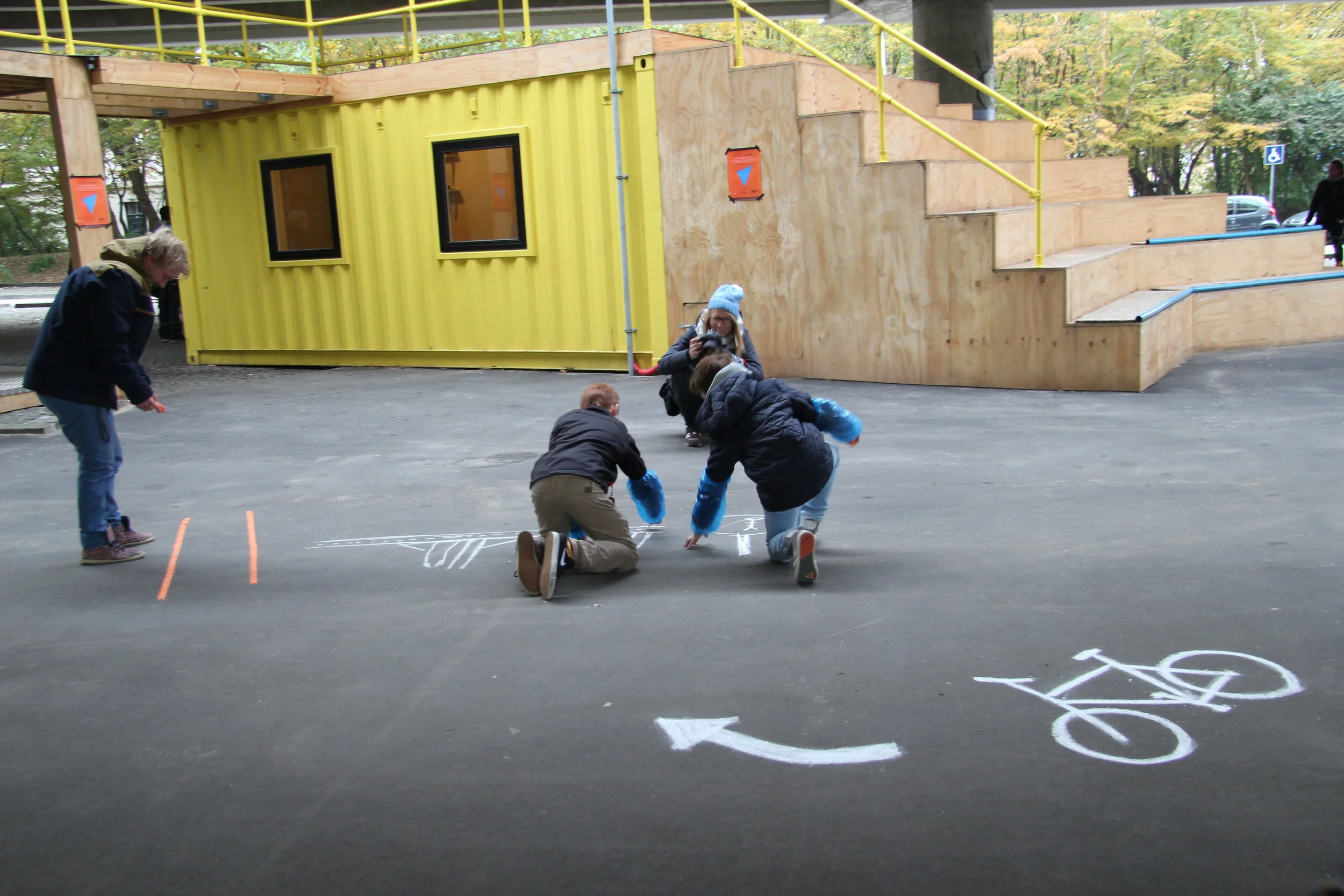 Workshop under Bispeengbuen i forbindelse med Citylink festival, oktober 2015