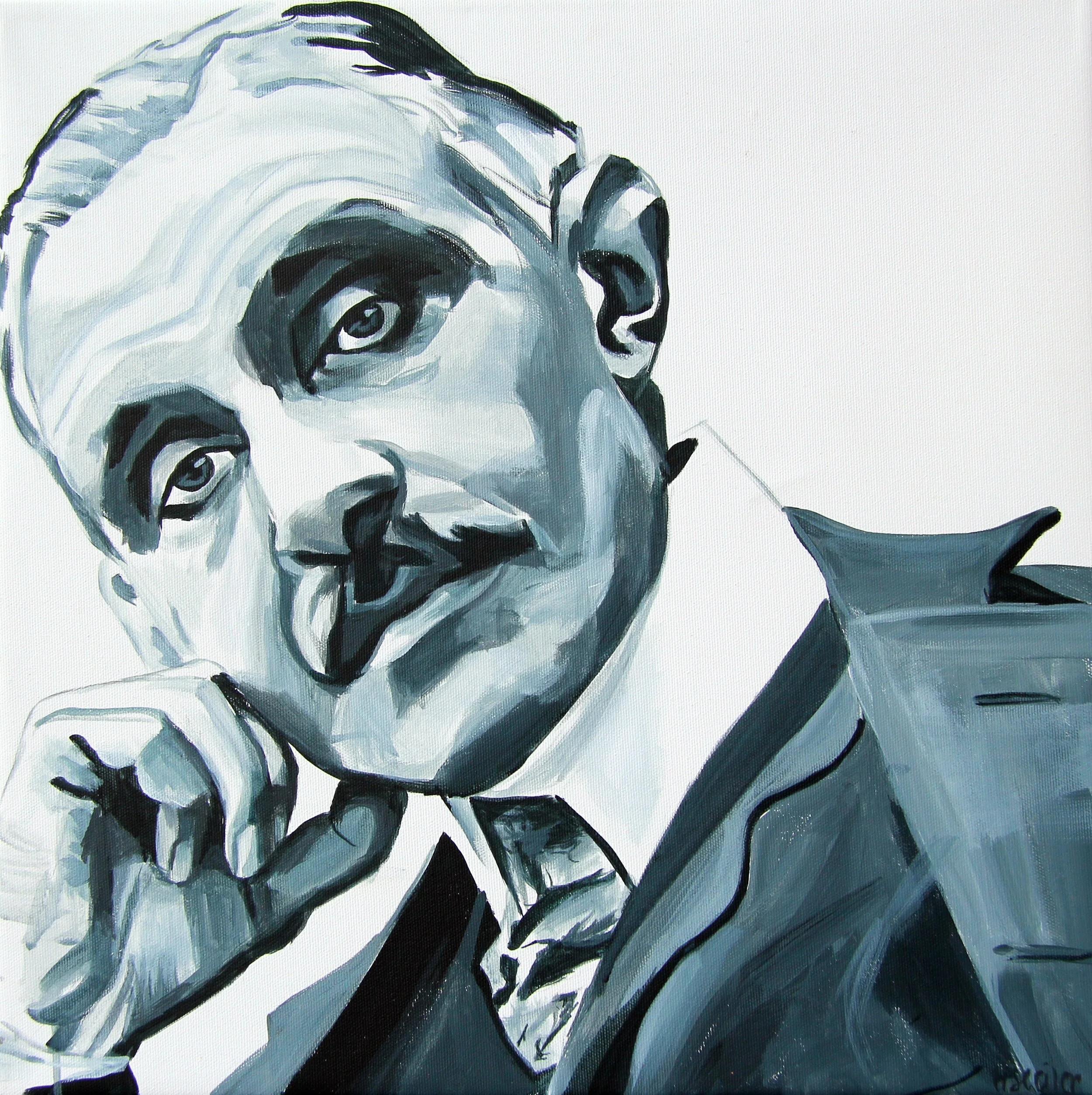 Herman Bang, 2017,
akryl på lærred,
50 x 50 cm