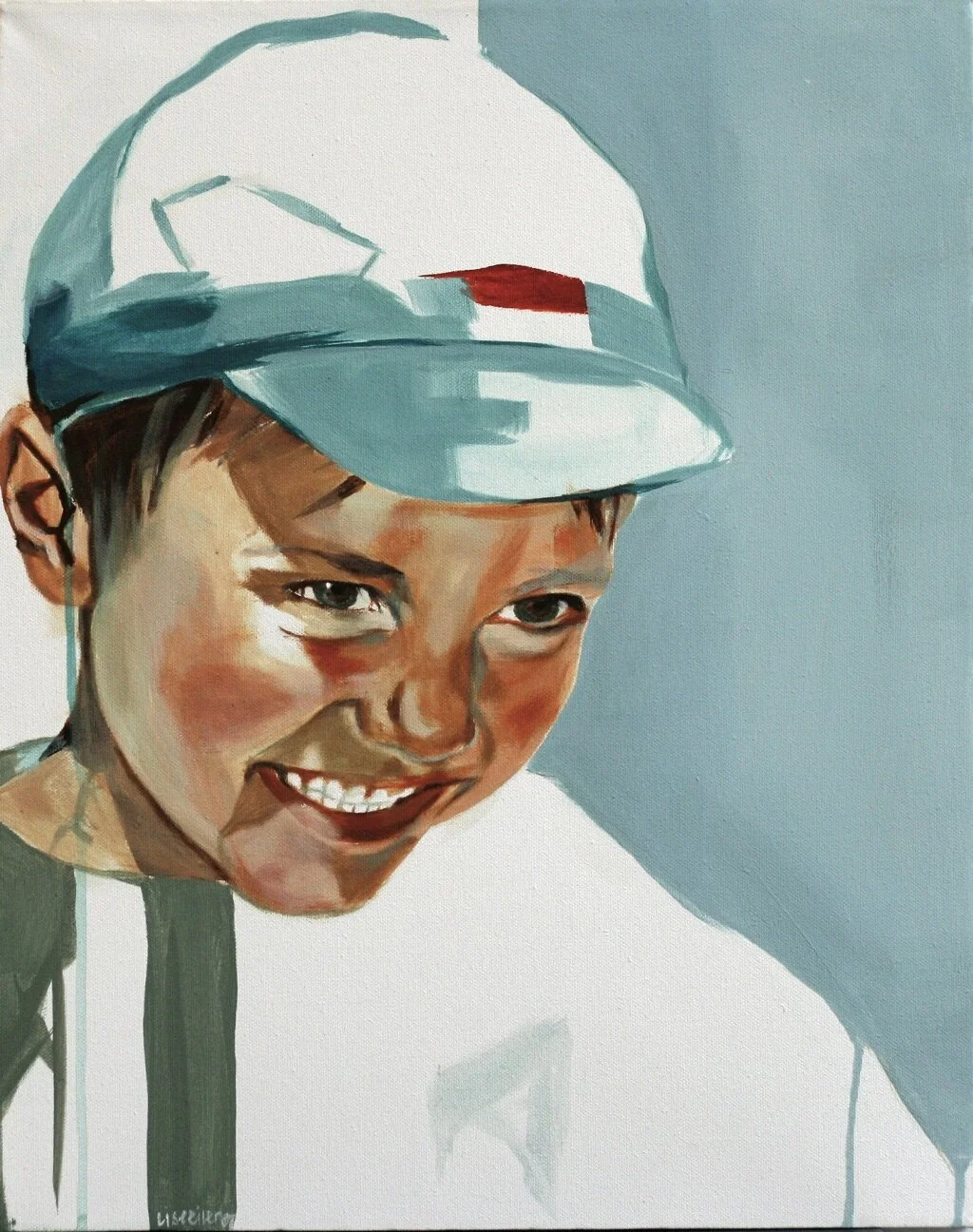 Viktor, 2007,
akryl på lærred,
50 x 40 cm