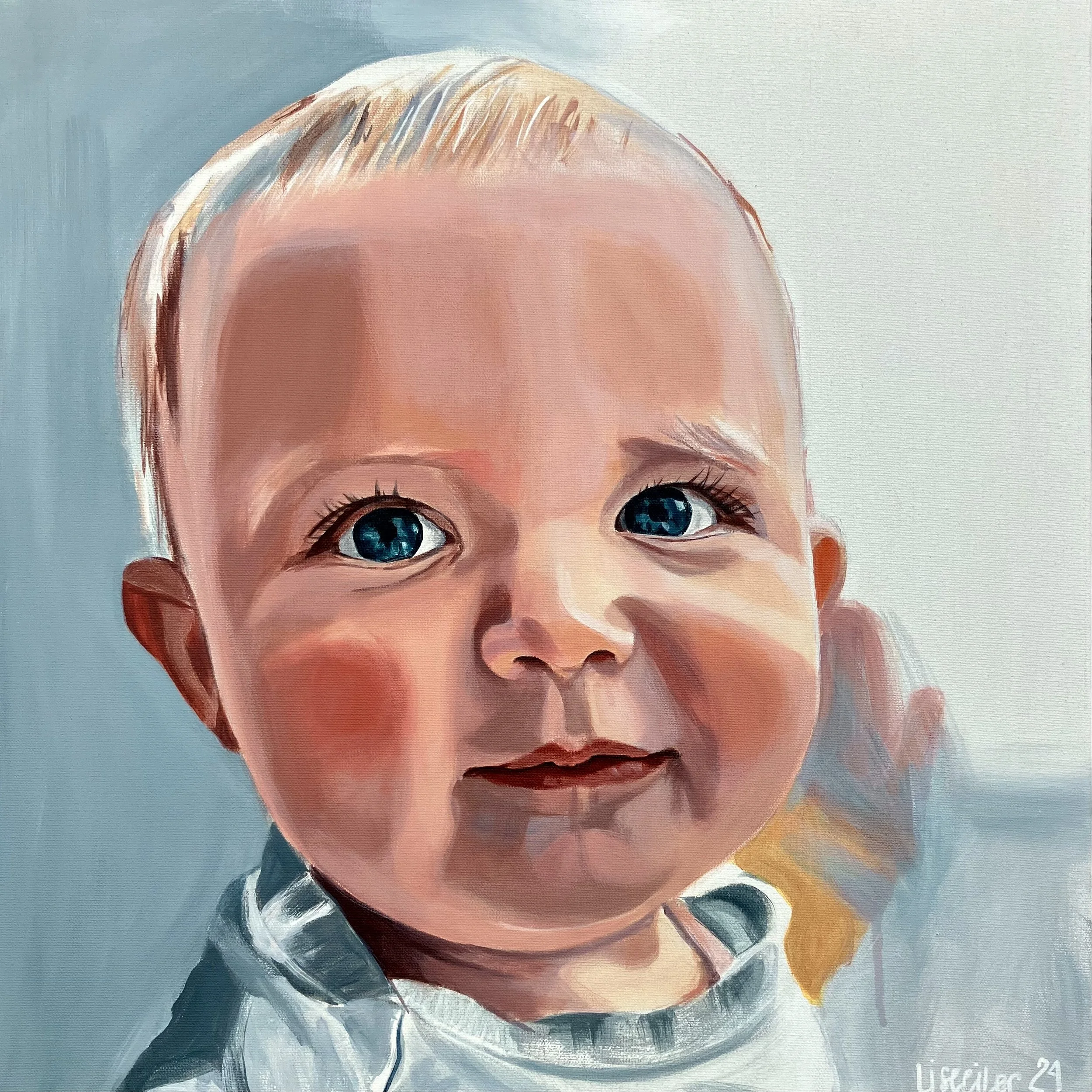 Viggo, 2024,
akryl på lærred,
50 x 50 cm