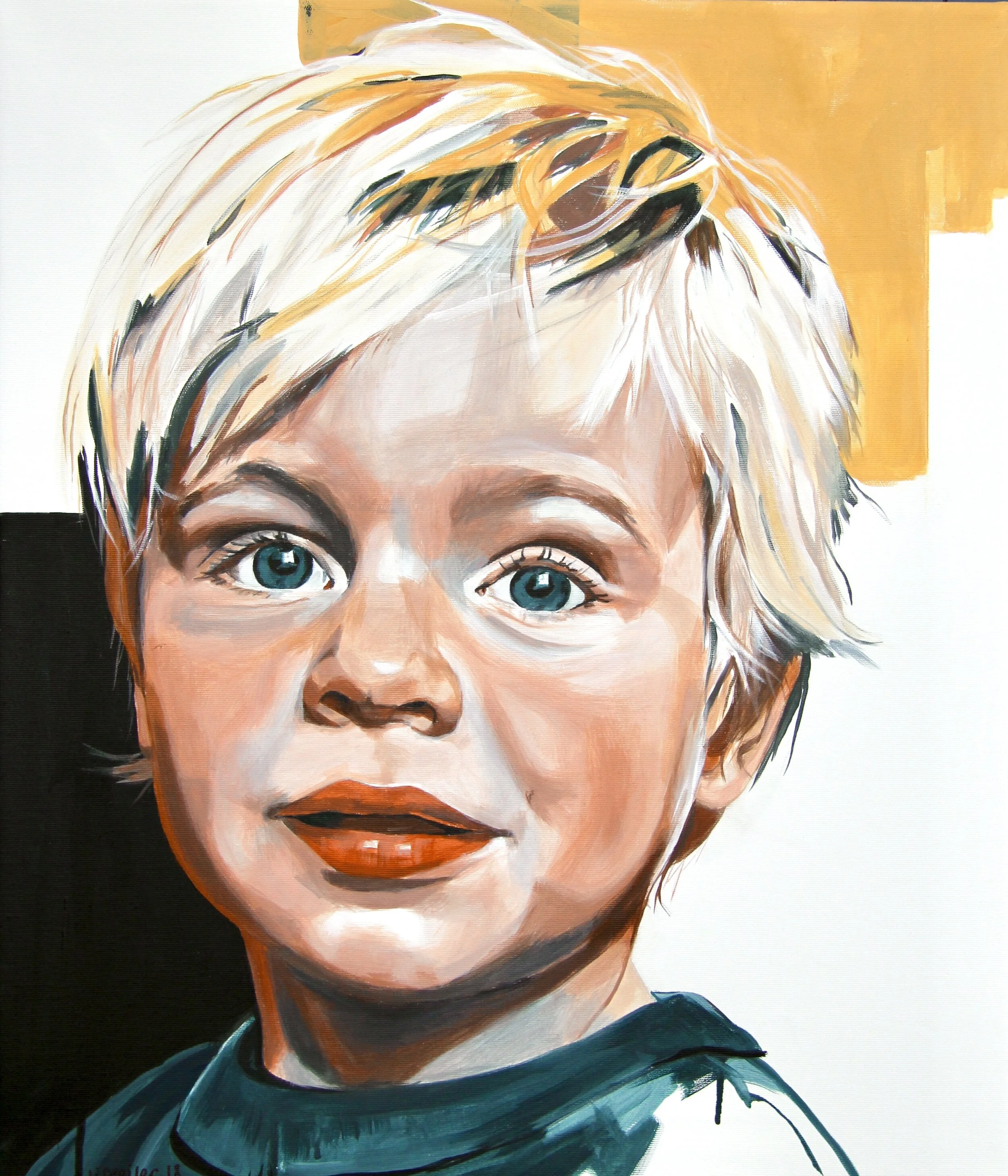 August, 2017,
akryl på lærred,
70 x 60 cm