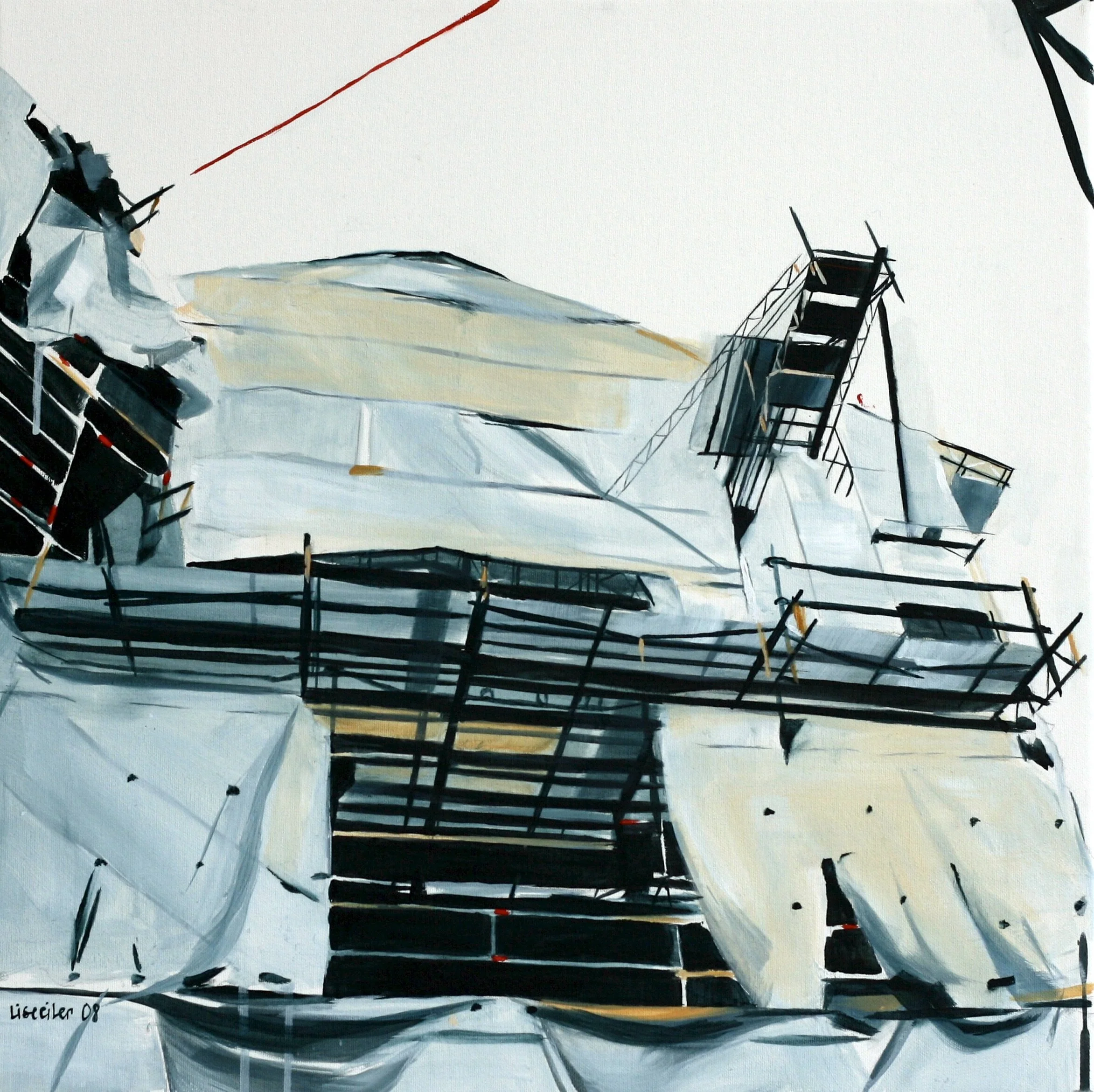 Amalienborg #2,
akryl på lærred,
50 x 50 cm