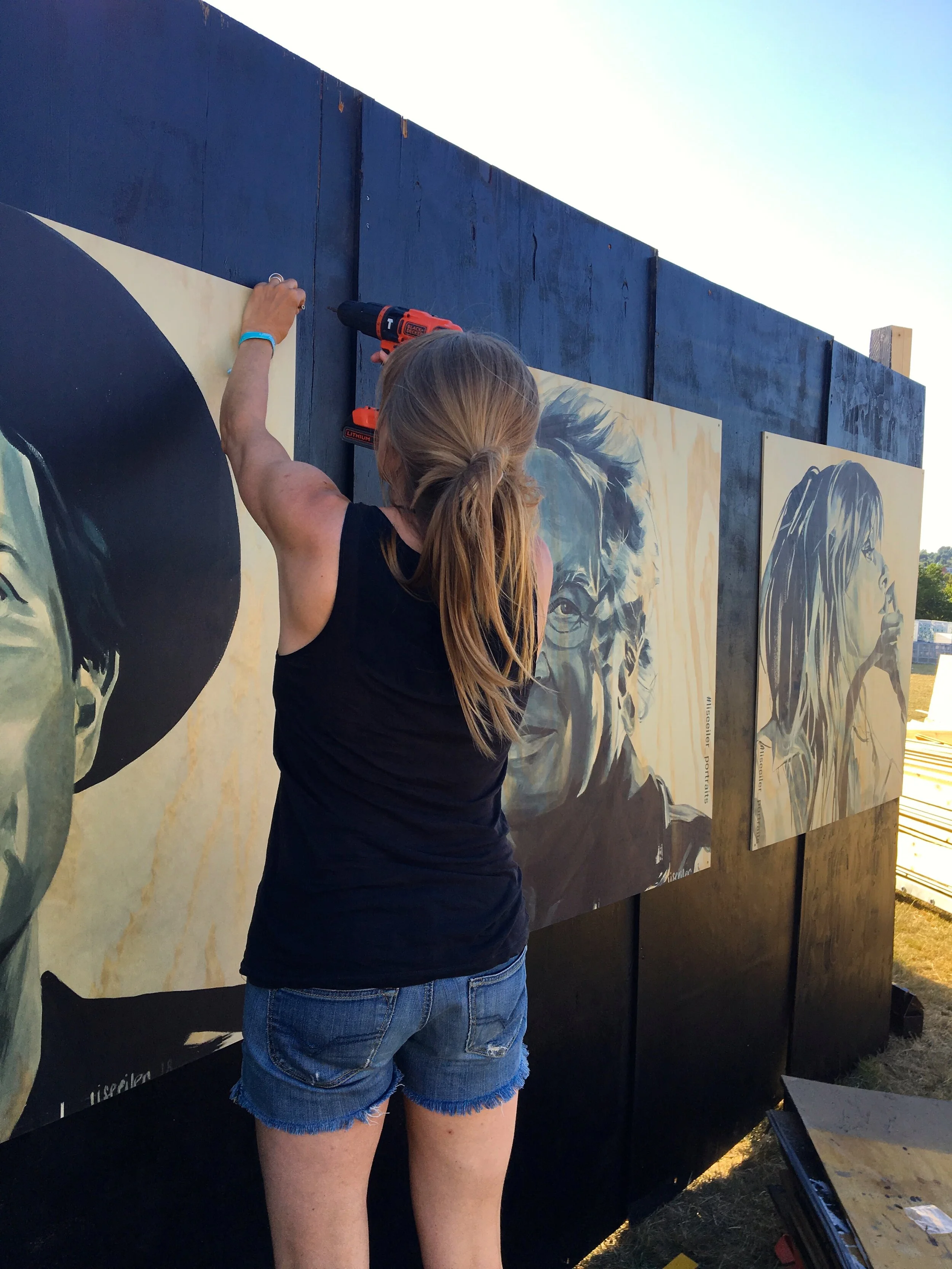 Opsætning af musikerportrætter, NorthSide 2018