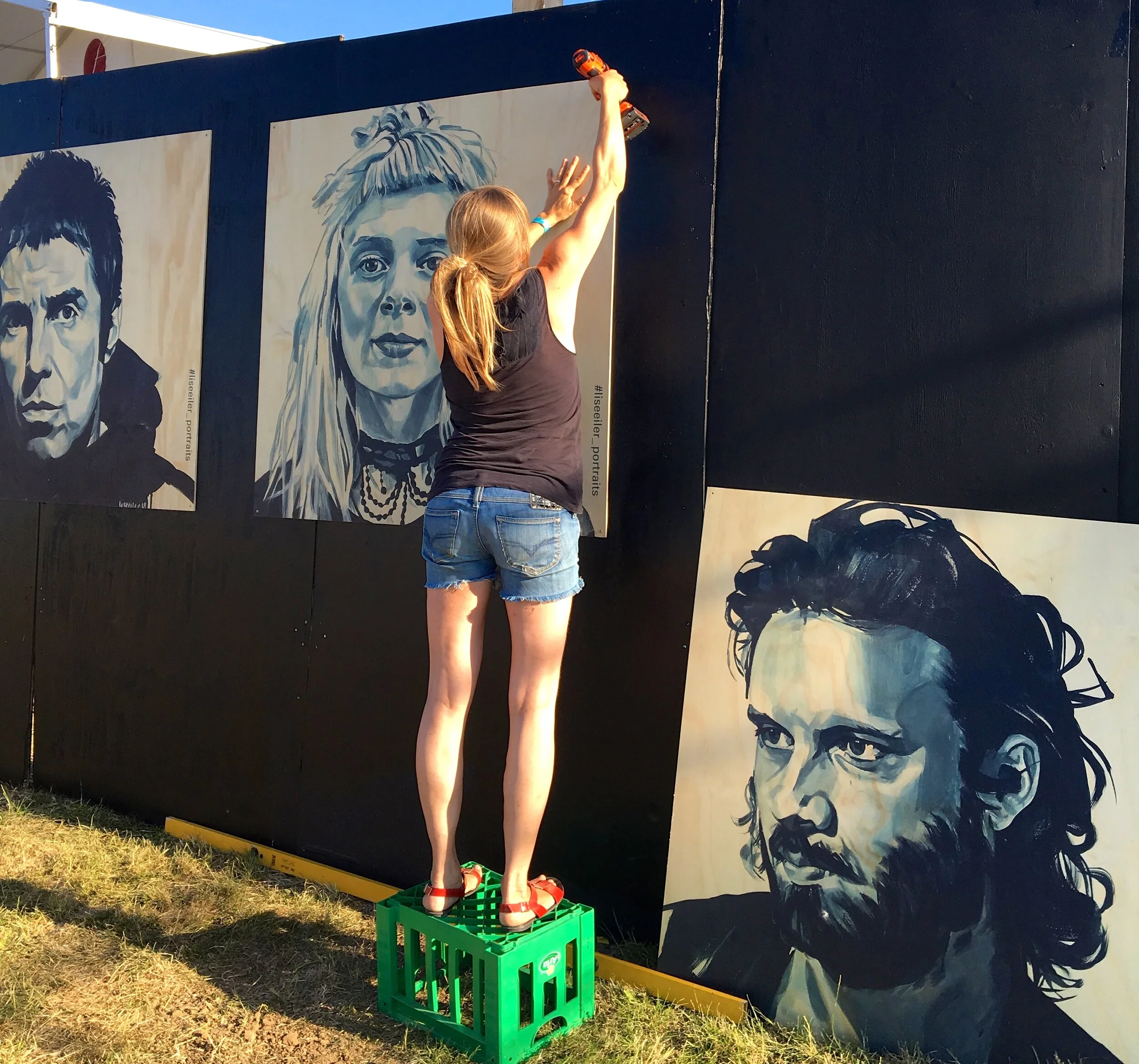 Opsætning af musikerportrætter, NorthSide 2018