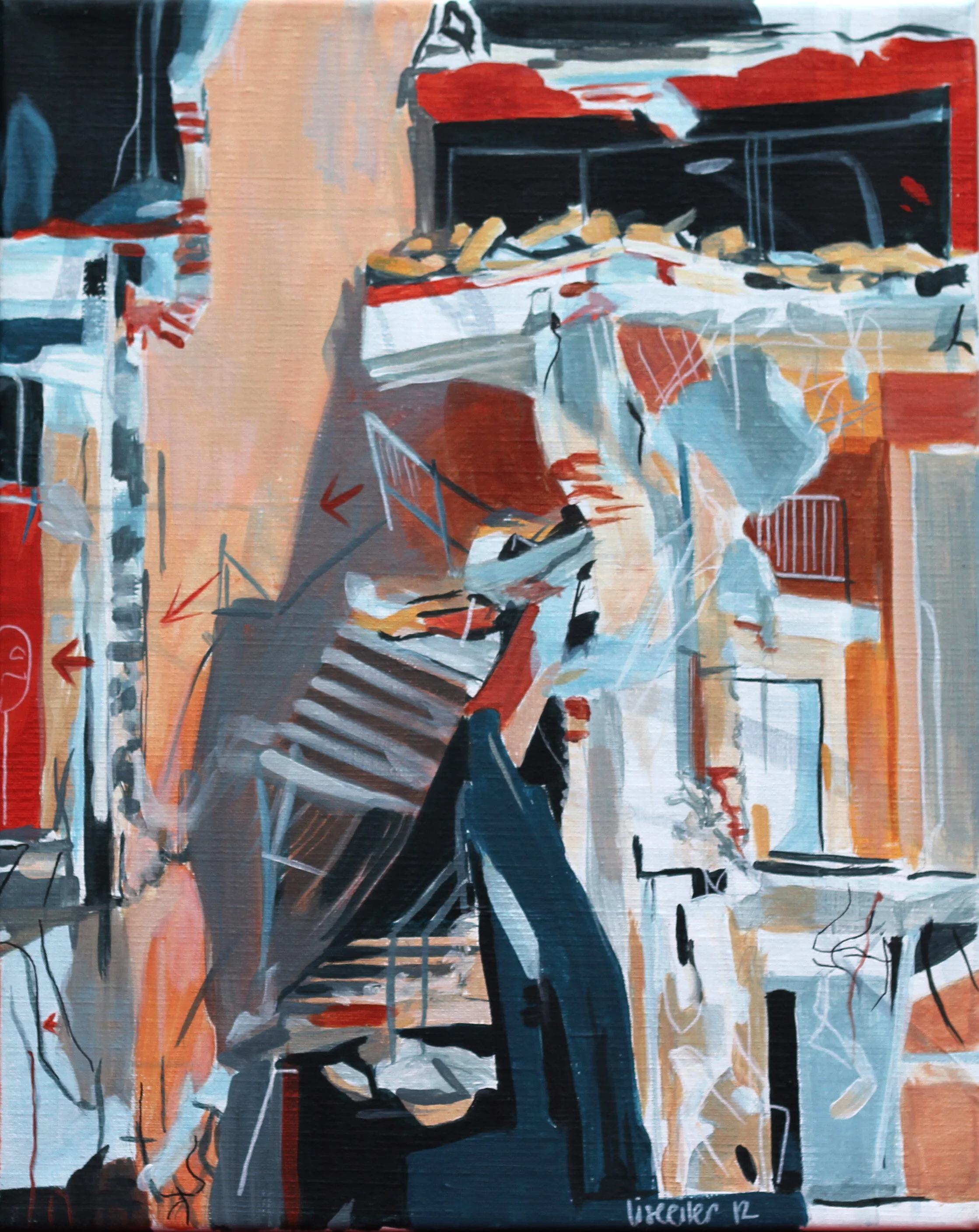 Scala detalje, 2012,
akryl på lærred,
50 x 40 cm