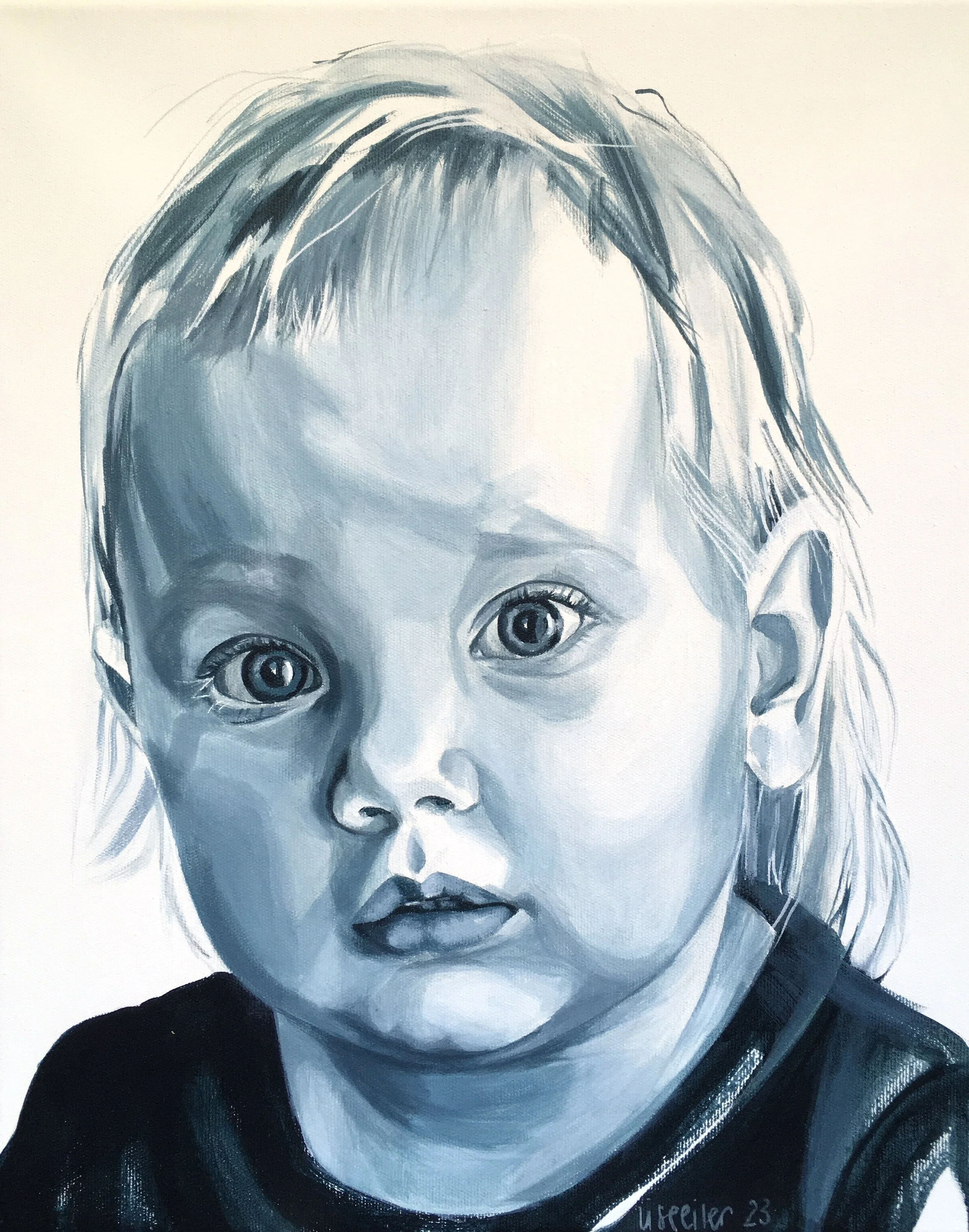 Maja, 2023,
akryl på lærred,
50 x 40 cm