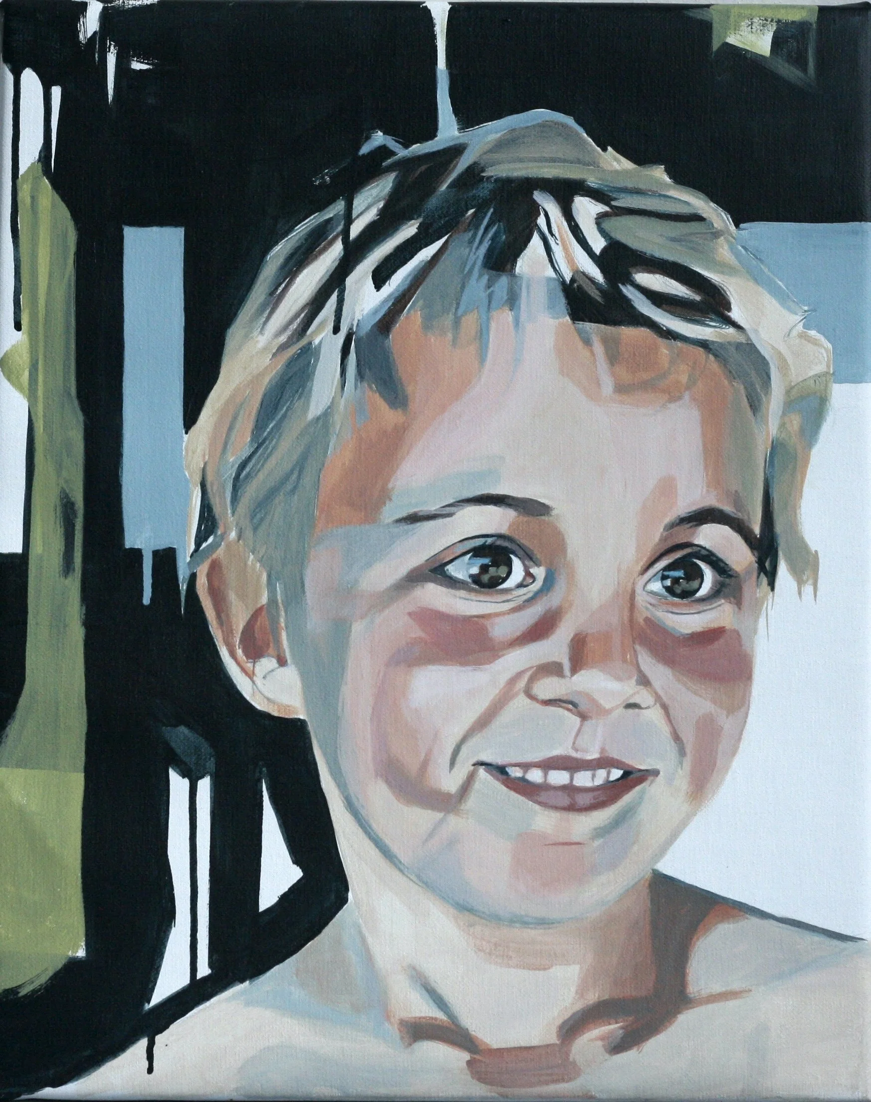 Carl, 2009,
akryl på lærred,
50 x 40 cm