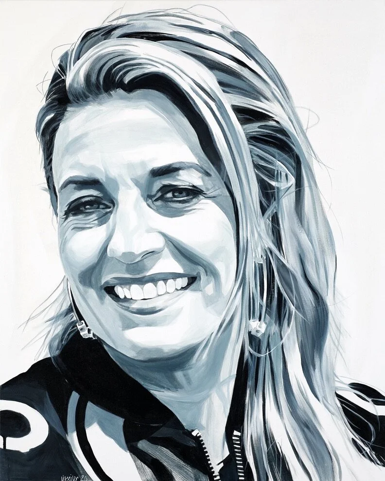 Sissel Jo Gazan, 2020, akryl på lærred, 100 x 80 cm