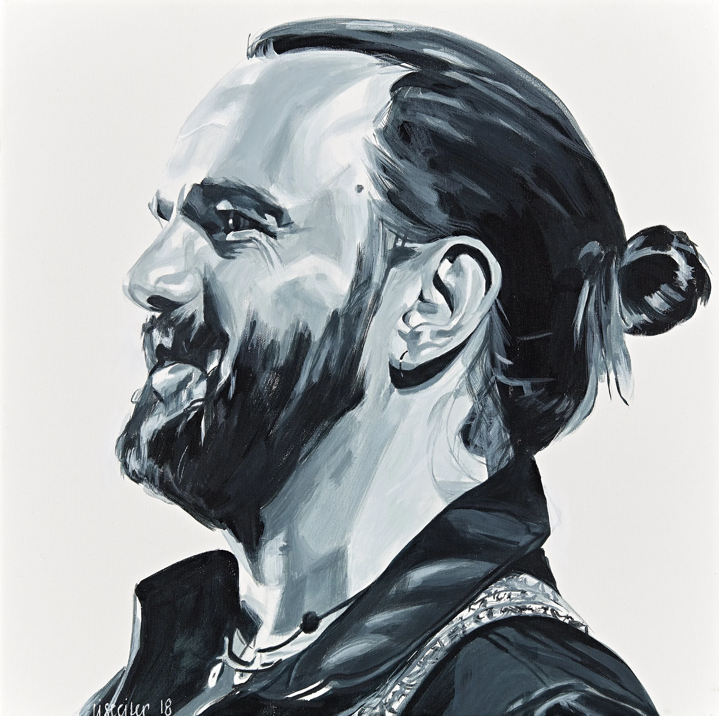 Tim Christensen, 2018,
akryl på lærred,
60 x 60 cm