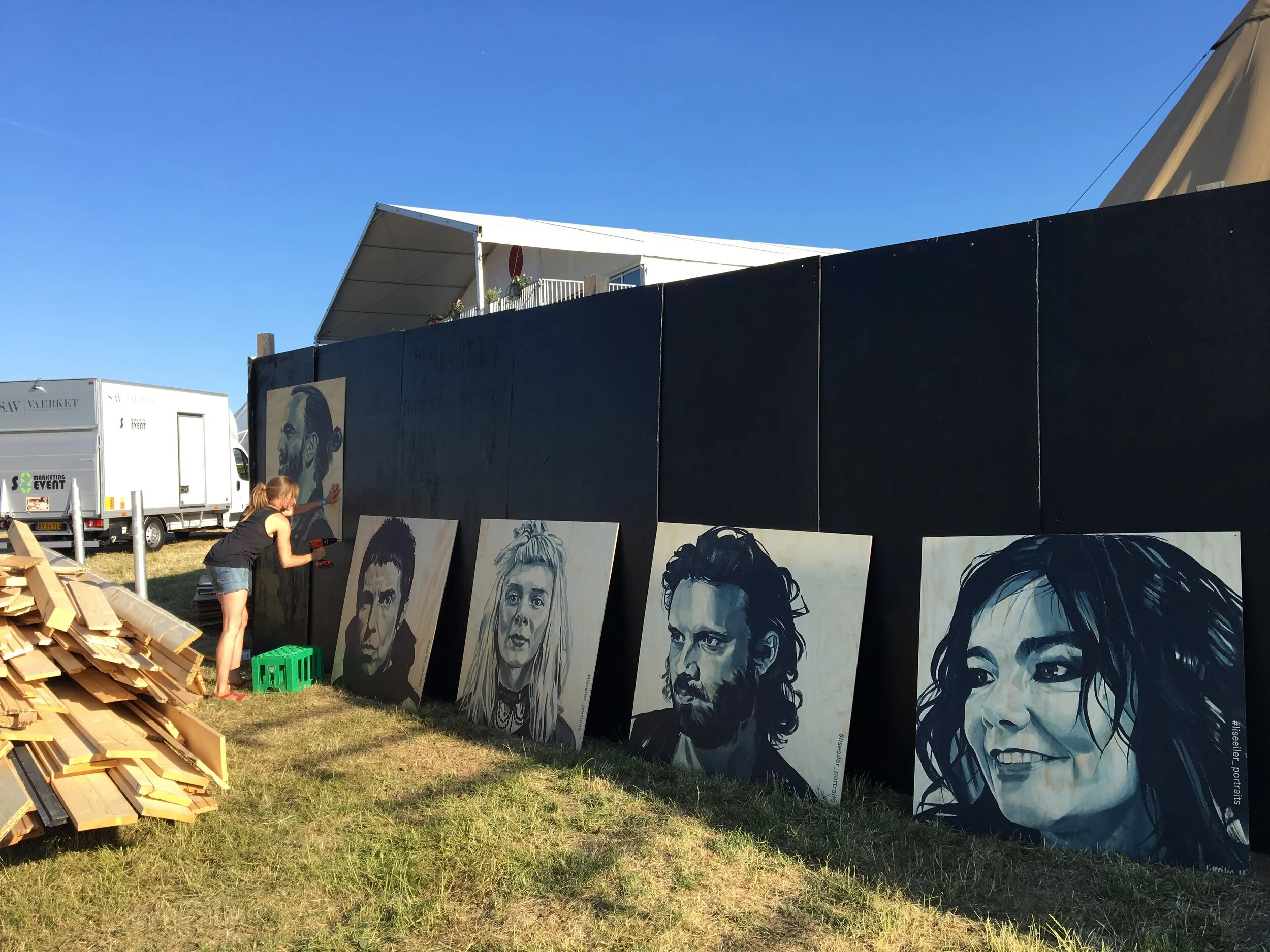 Opsætning af musikerportrætter, NorthSide 2018