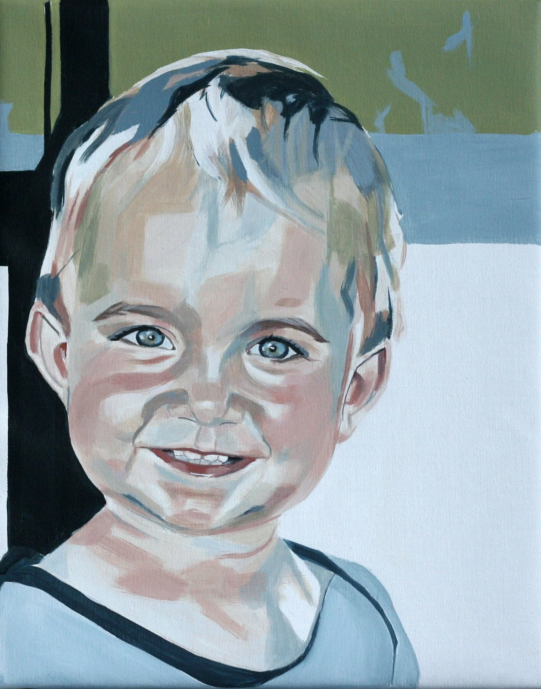 Otto, 2009,
akryl på lærred,
50 x 40 cm