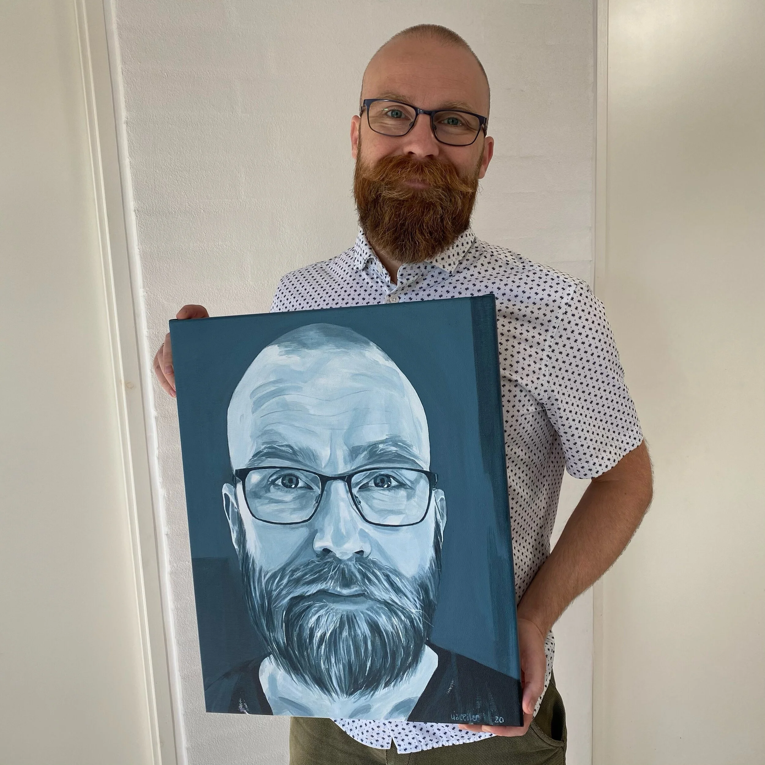 Lasse med sit portræt