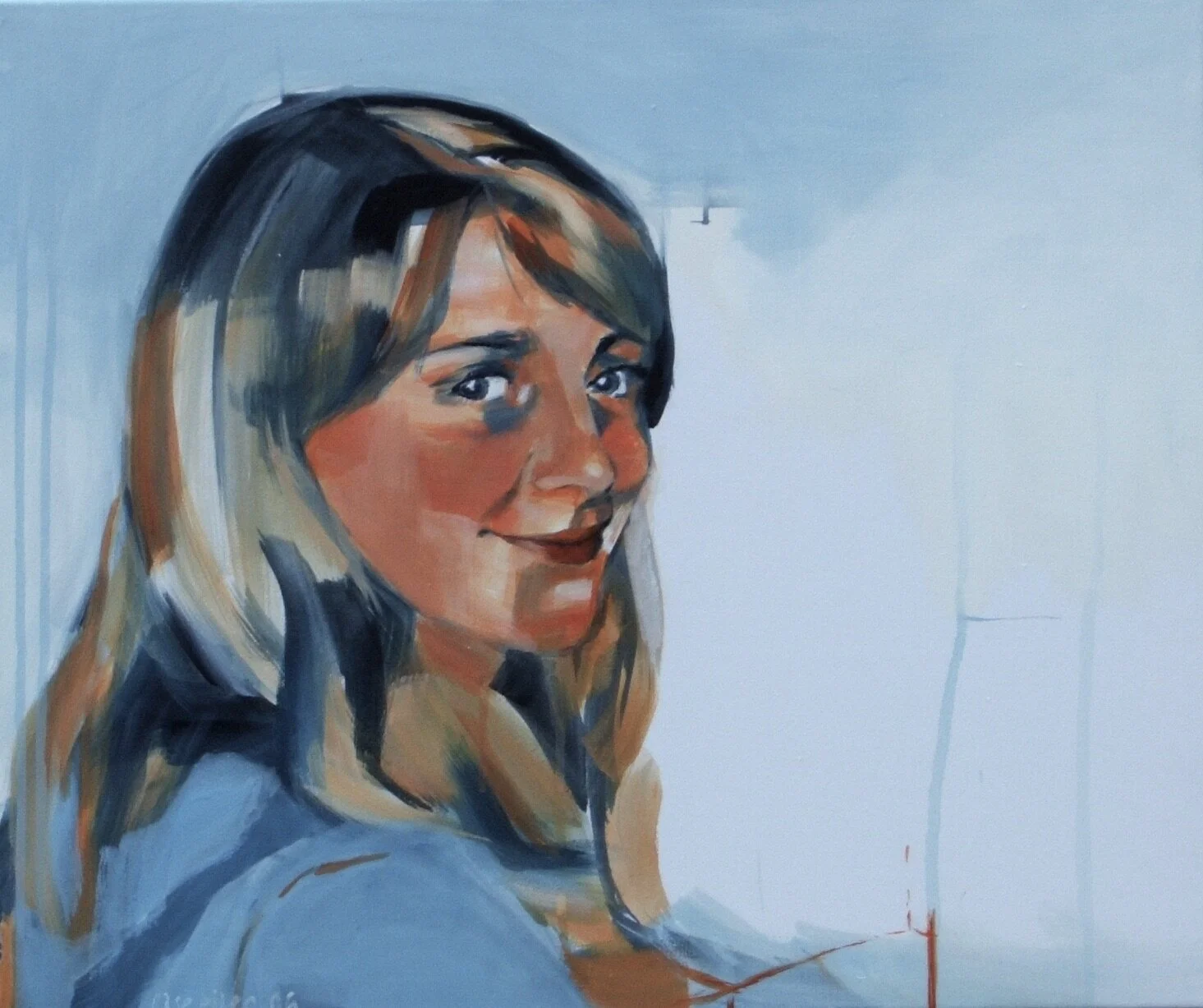 Maj, 2006,
akryl på lærred,
50 x 60 cm