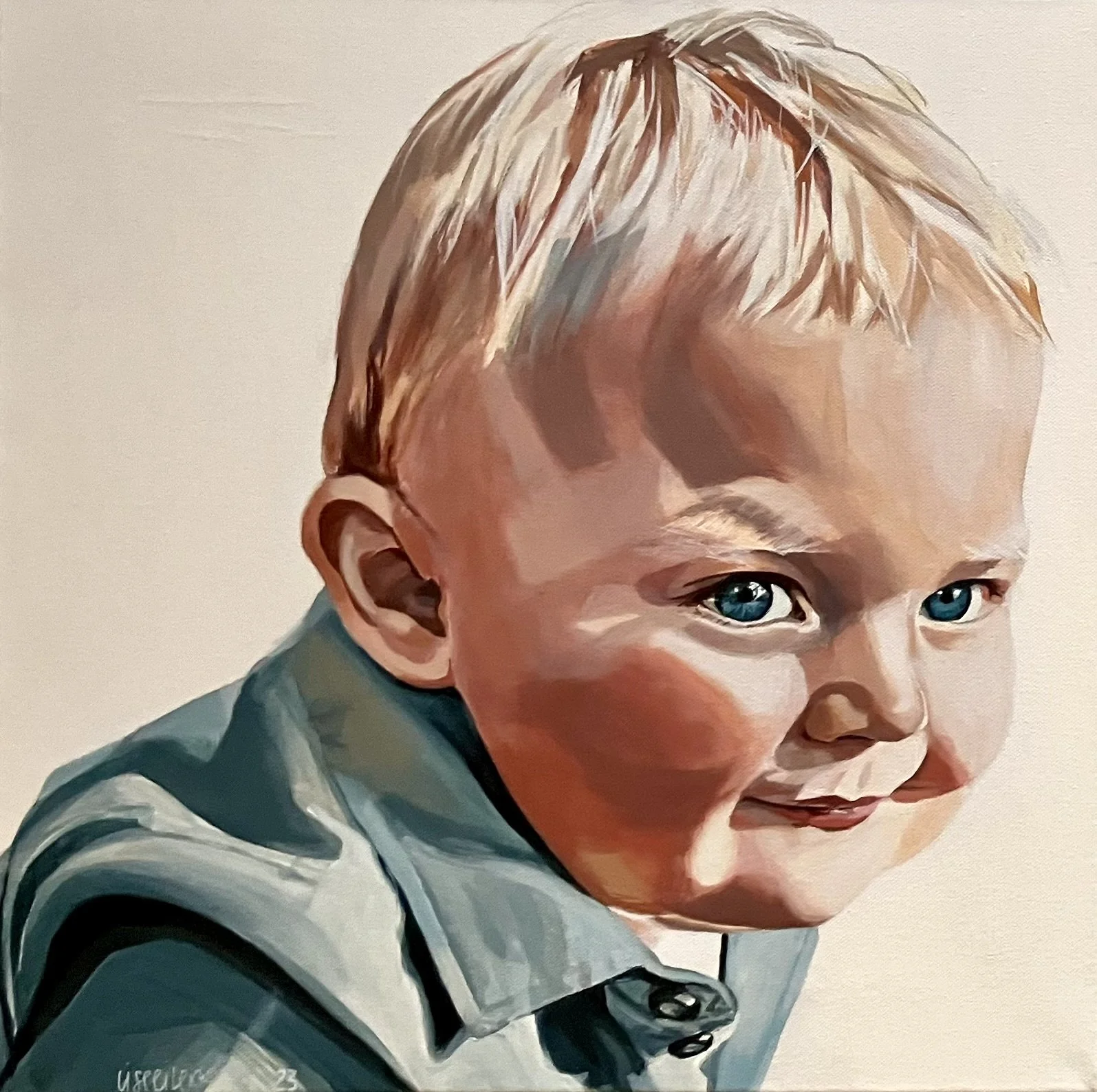 Magnus, 2023,
akryl på lærred,
50 x 50 cm