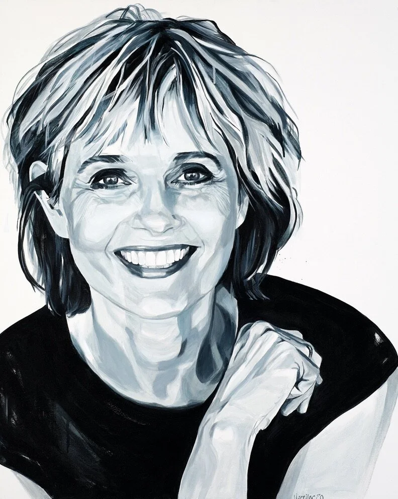 Elsebeth Egholm, 2020, akryl på lærred, 100 x 80 cm